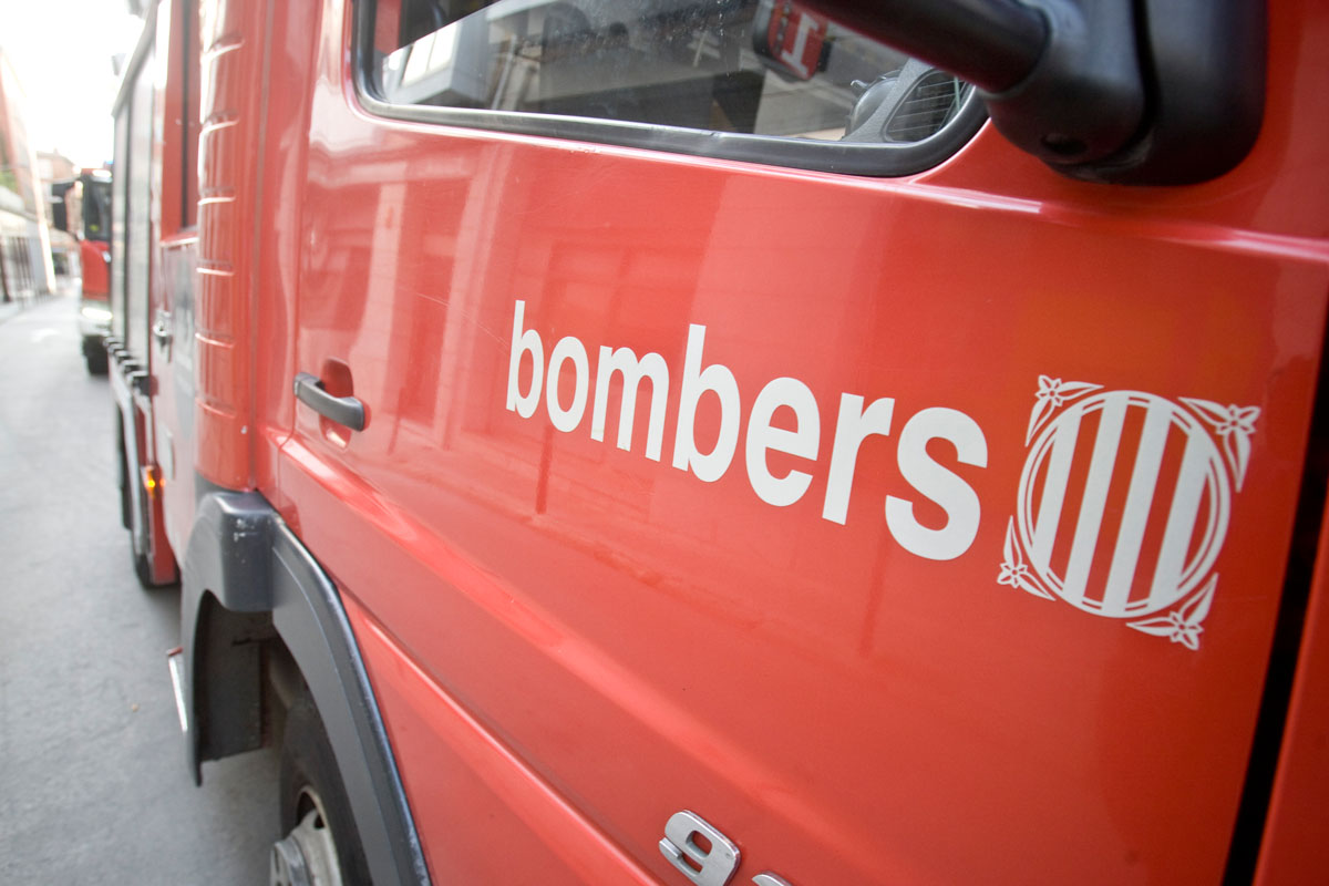 Incendi de contenidors de residus a Terrassa