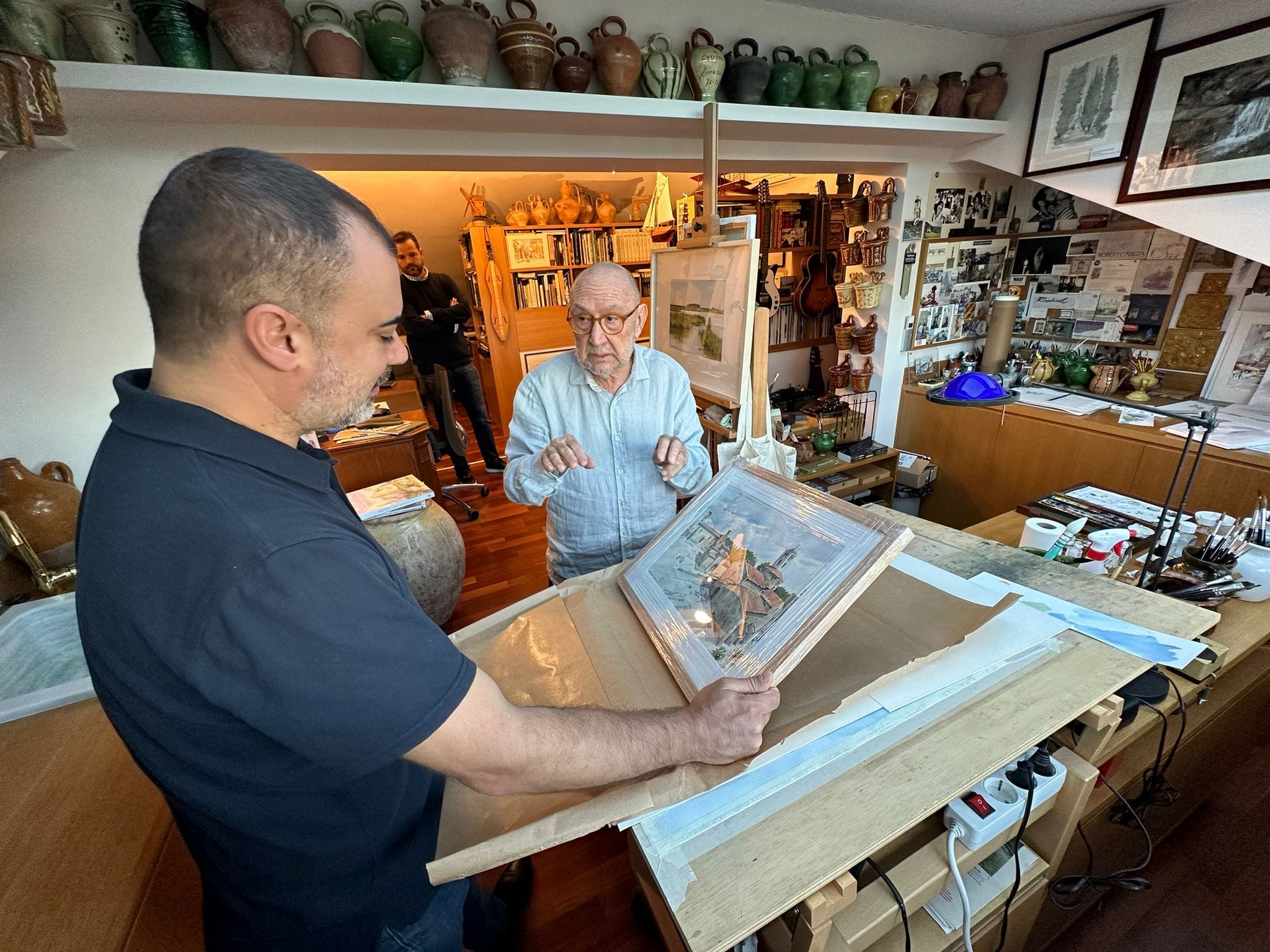 La intrahistòria de l'aquarel·la de Terrassa regalada al papa