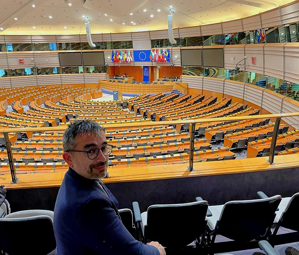 Gabriel Fernàndez (ERC) visita el Parlament Europeu