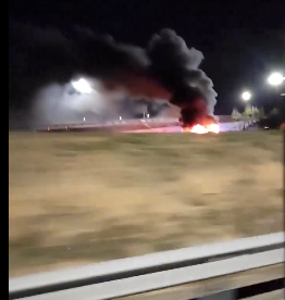 VÍDEO | Crema a la C-58 un camió que transportava rentadores
