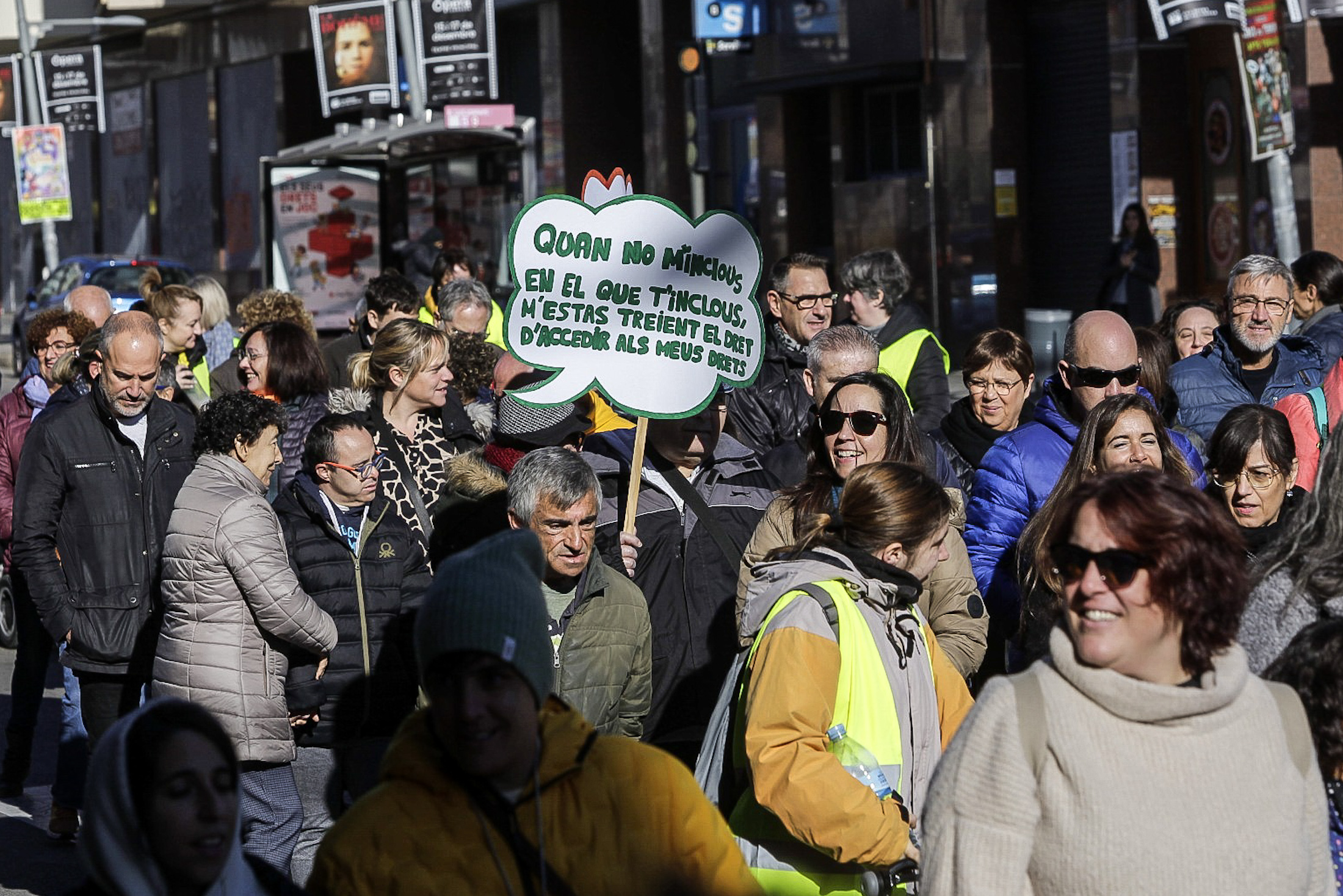 FOTOS | Manifestació de les persones amb discapacitat