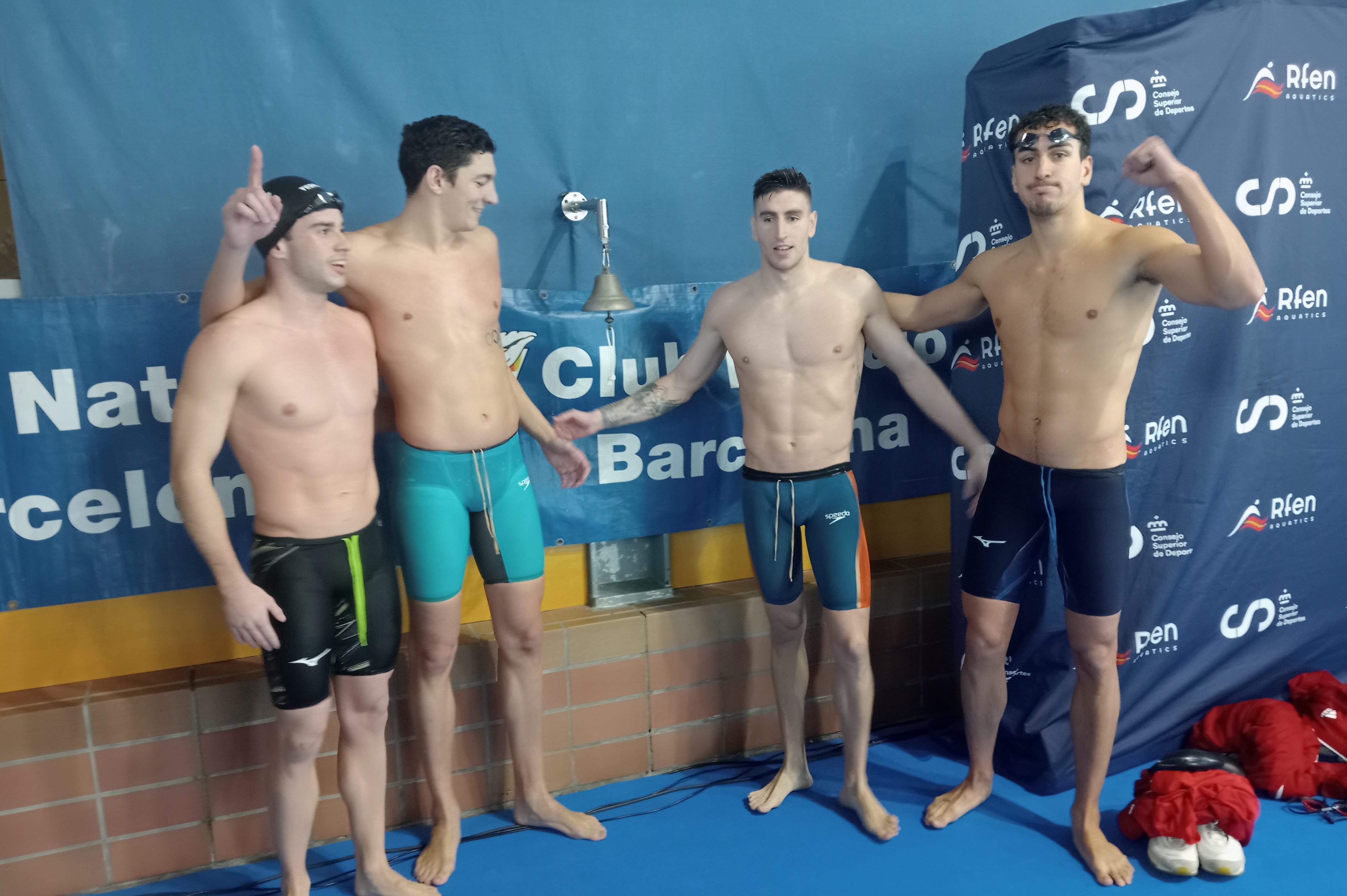 Rècord d'Espanya de clubs per al CN Terrassa en els 4x200 lliure masculins