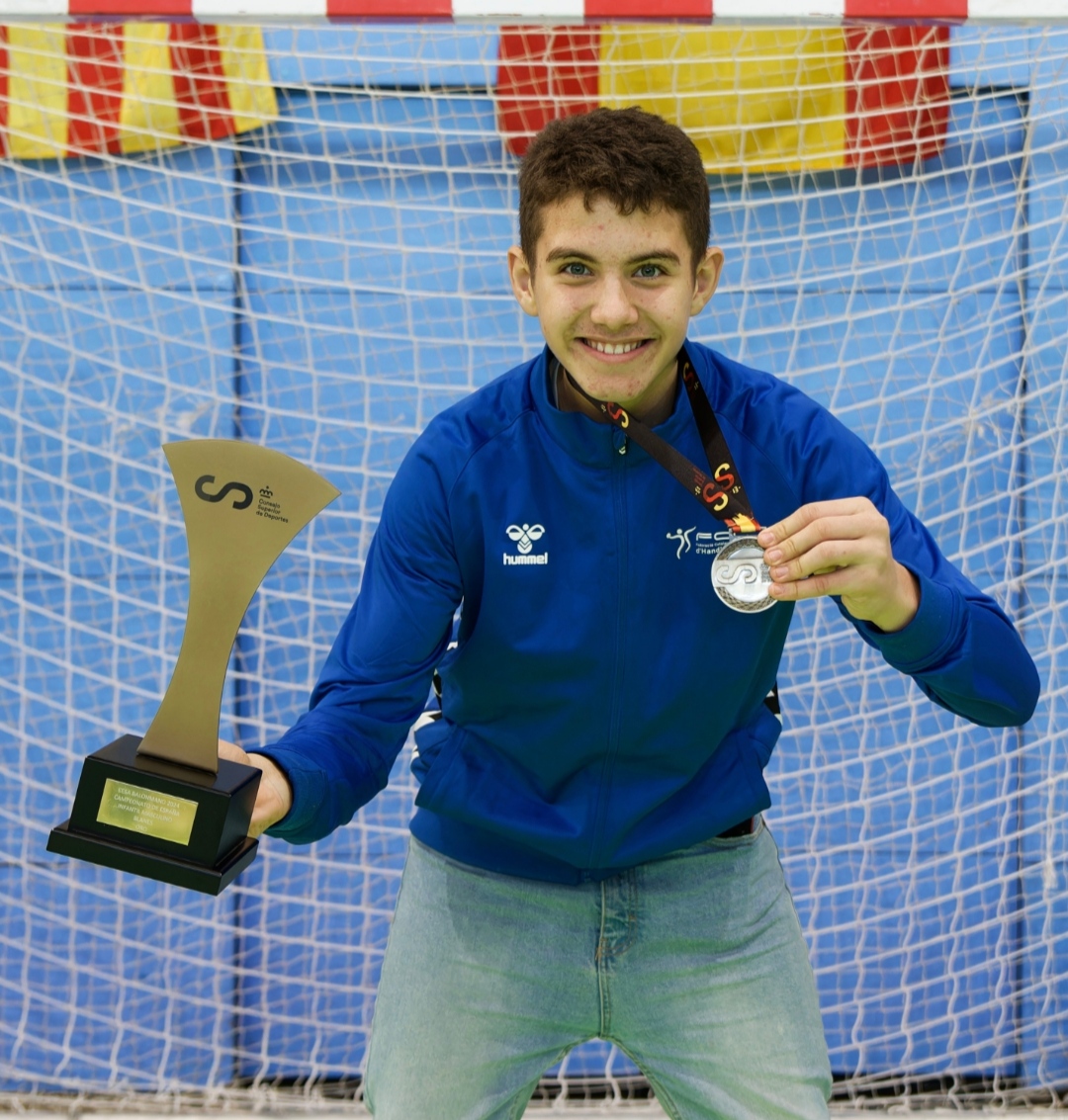David Bieito, campió d’Espanya infantil d'handbol