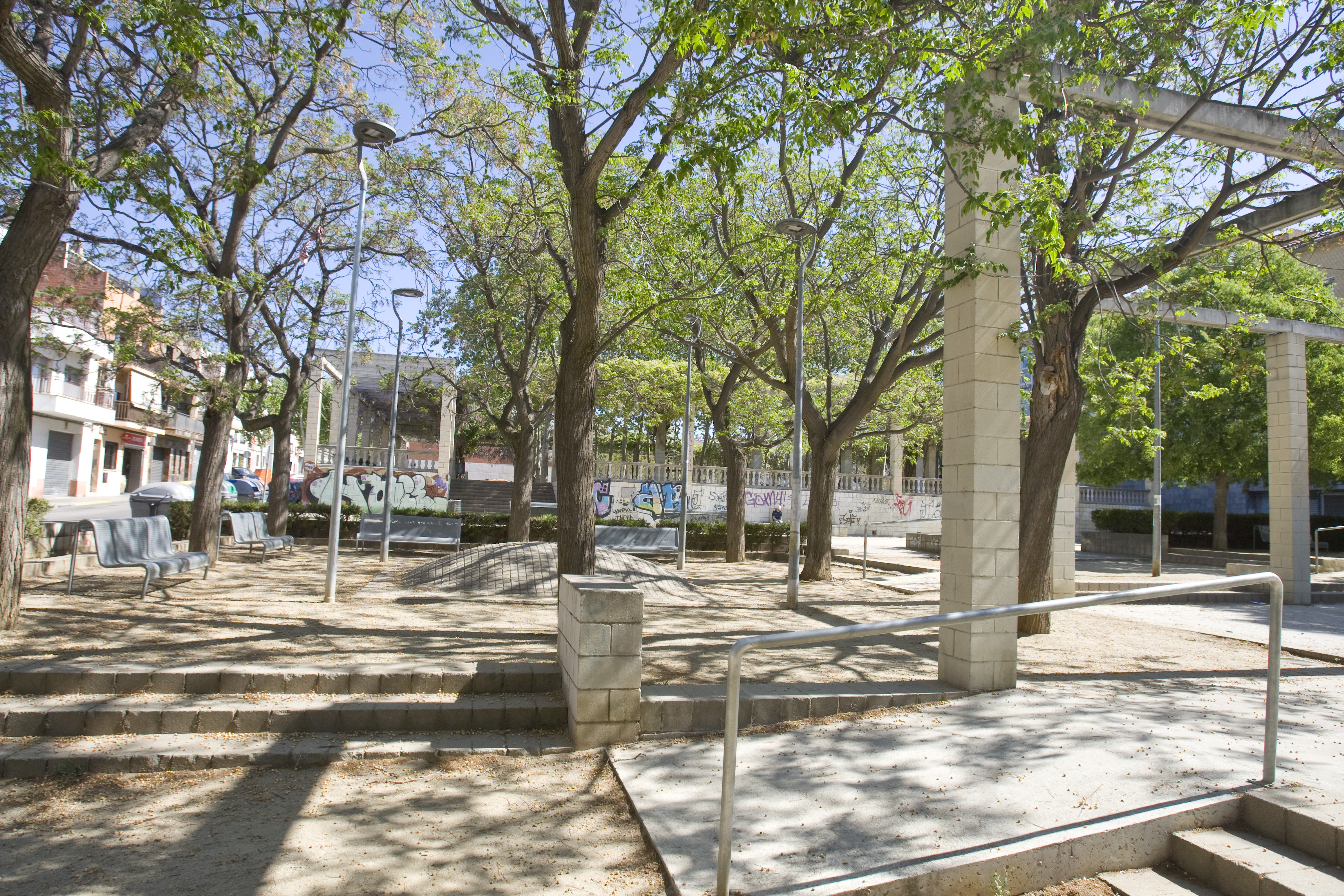 Filtracions a la plaça de García Lorca de Terrassa