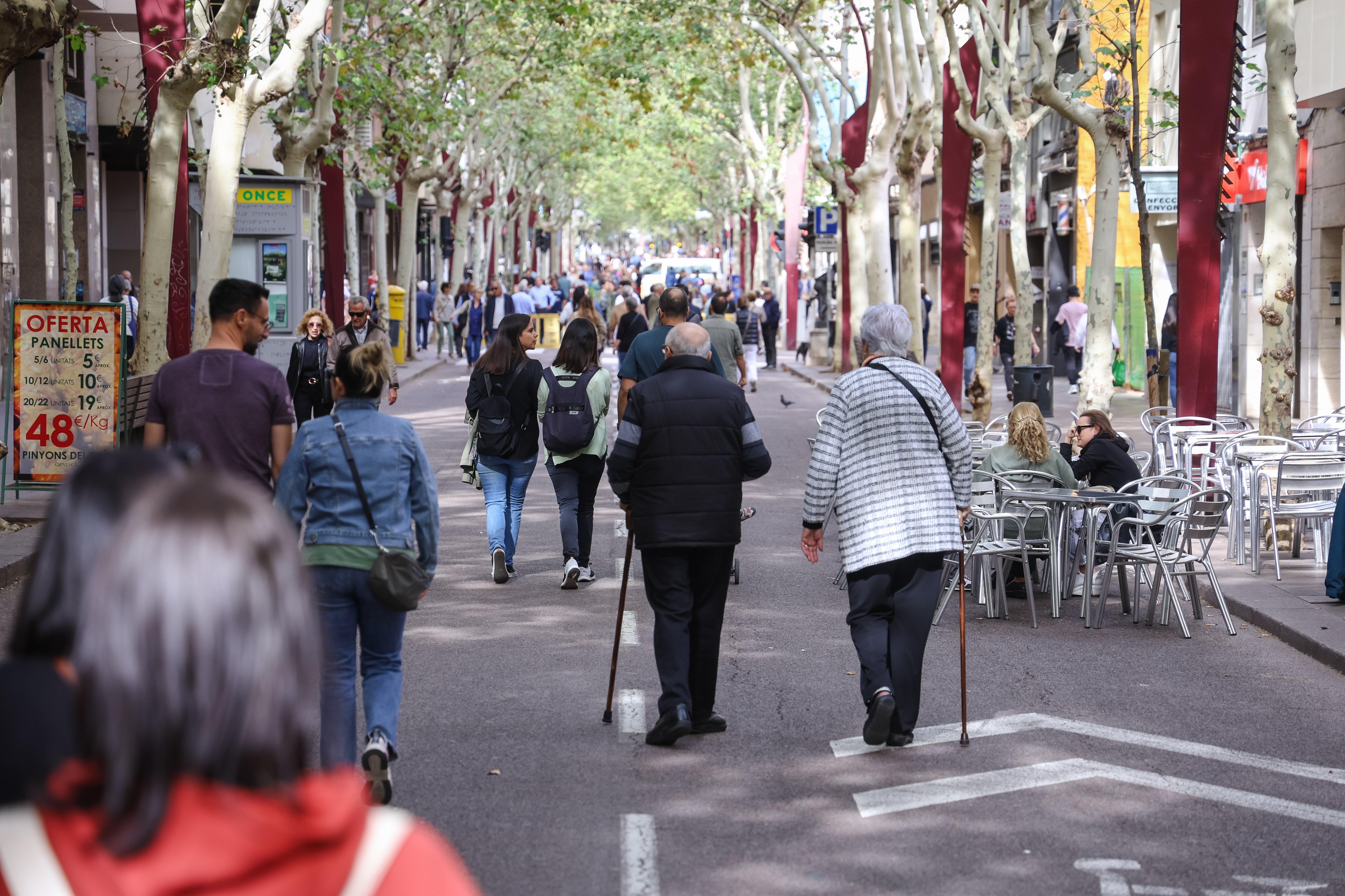 Una dona de 87 anys, atropellada a la Rambla