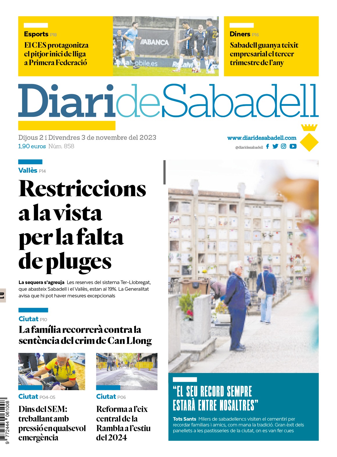 Repassa les notícies més destacades de les últimes hores a Sabadell