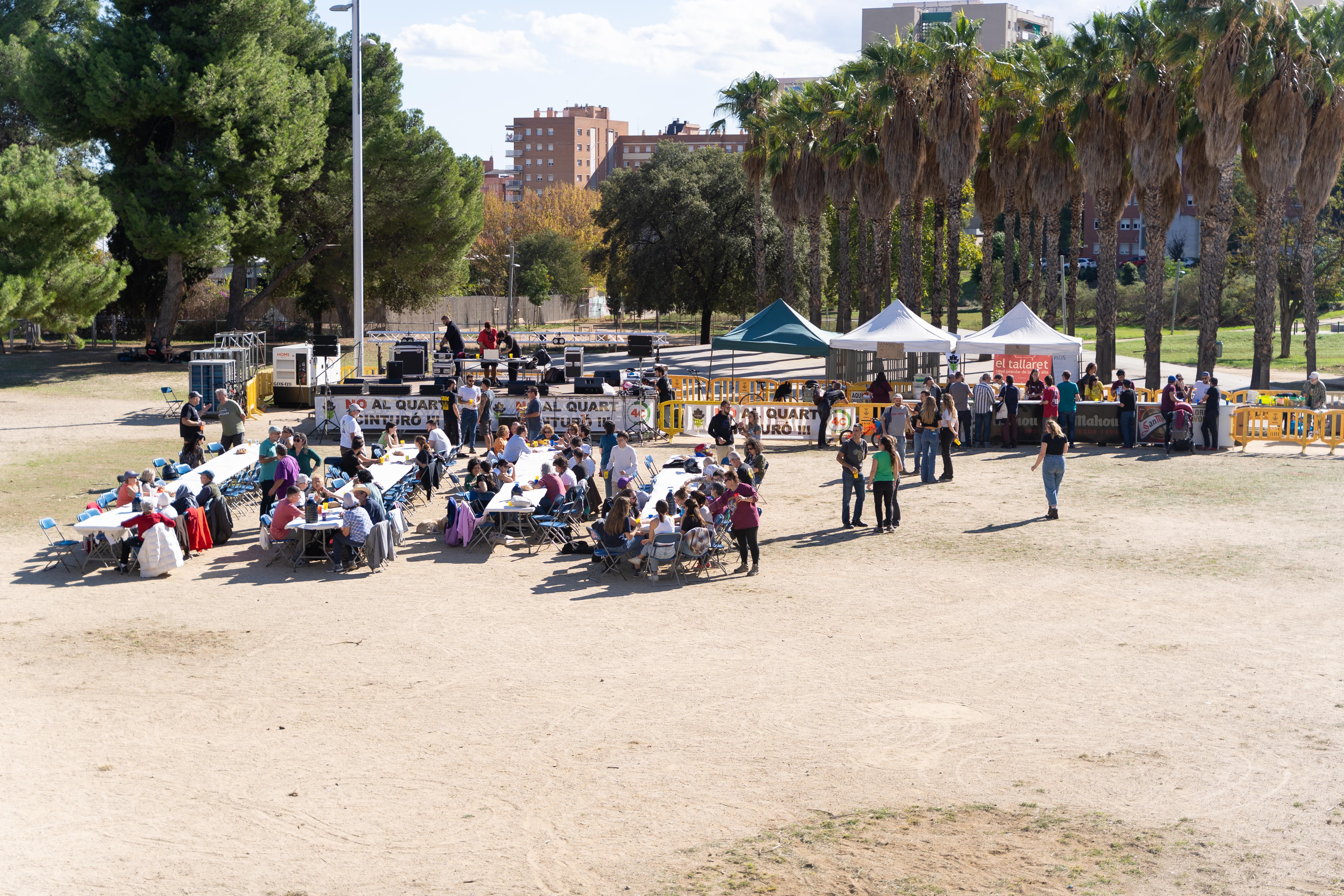 Les entitats contràries al Quart Cinturó realitzen una acampada ciutadana a Can Deu