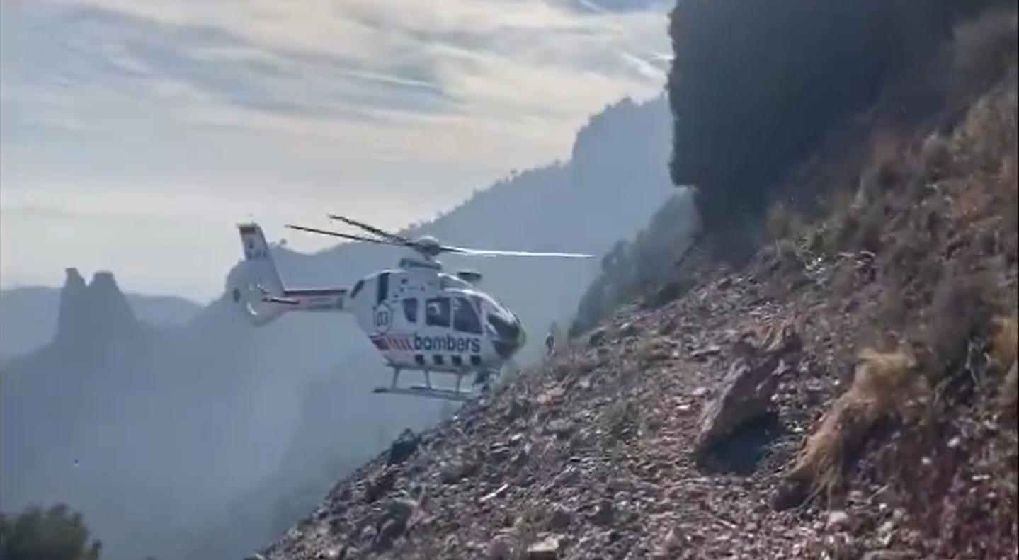 VÍDEO | Rescaten amb helicòpter un home a Matadepera