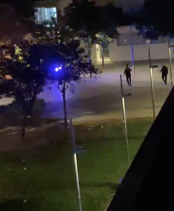 Incidents nocturns a la plaça del Vapor Gorina