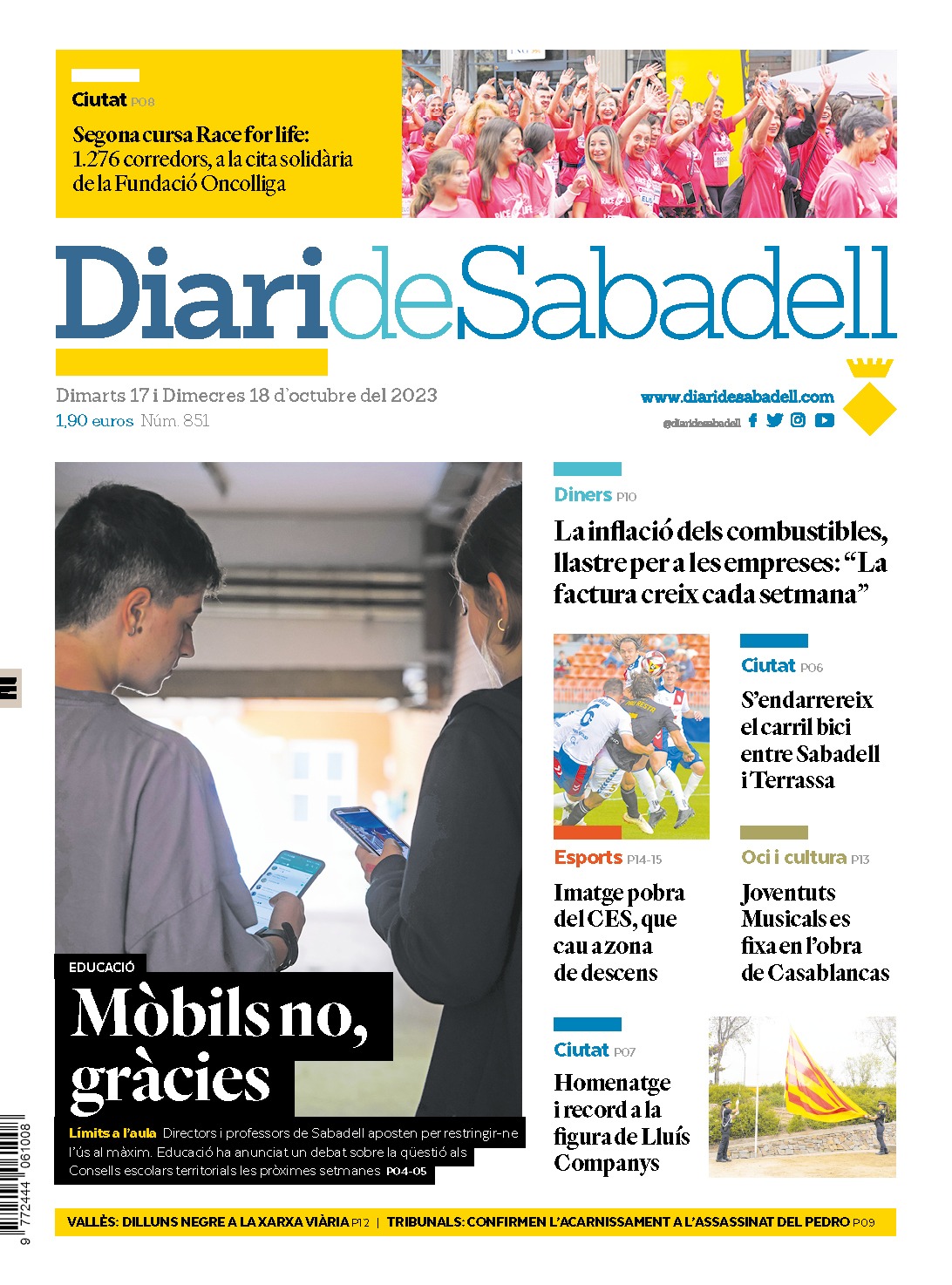 Repàs a l'actualitat informativa d'aquest dimarts a Sabadell