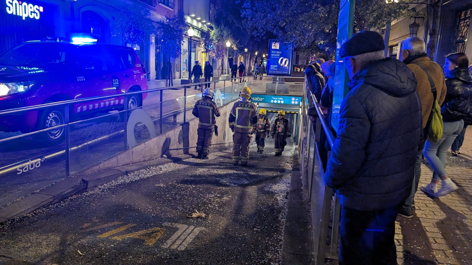 Falsa alarma d'incendi a la Plaça Vella de Terrassa