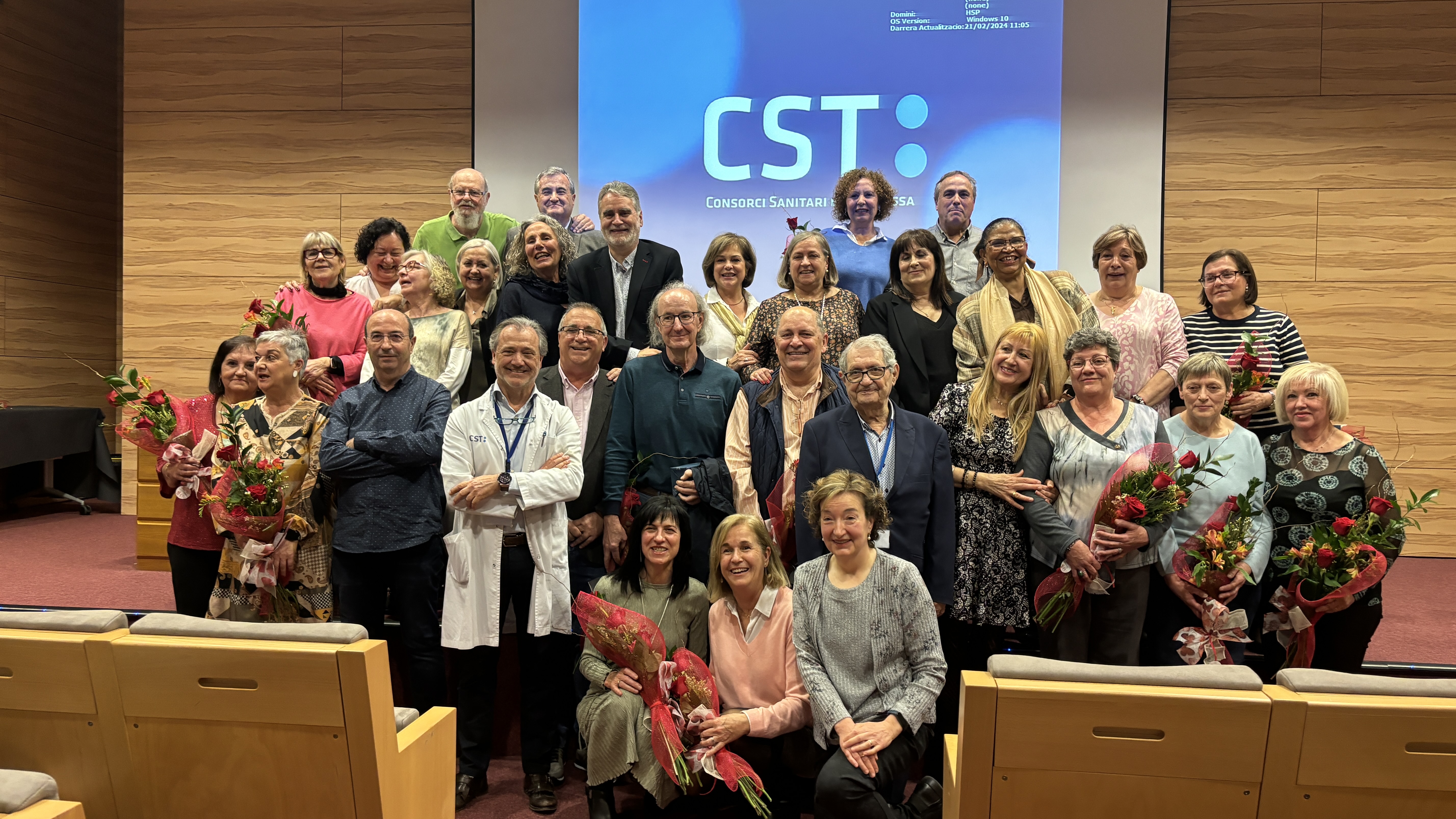Homenatge als professionals del CST jubilats el 2023
