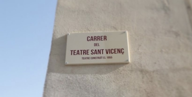El carrer del Teatre Sant Vicenç ja és una realitat