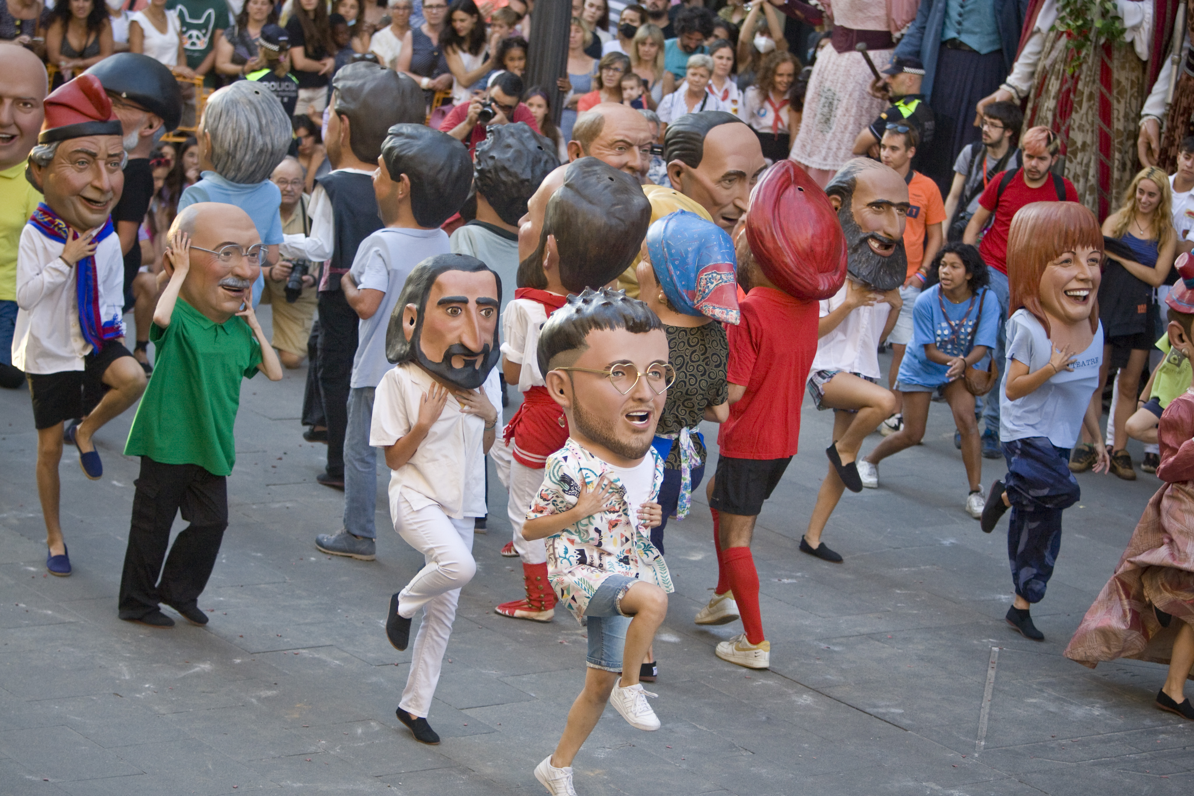 El ball simultani dels 44 capgrossos serà el gran atractiu de la festa dels Capdidats