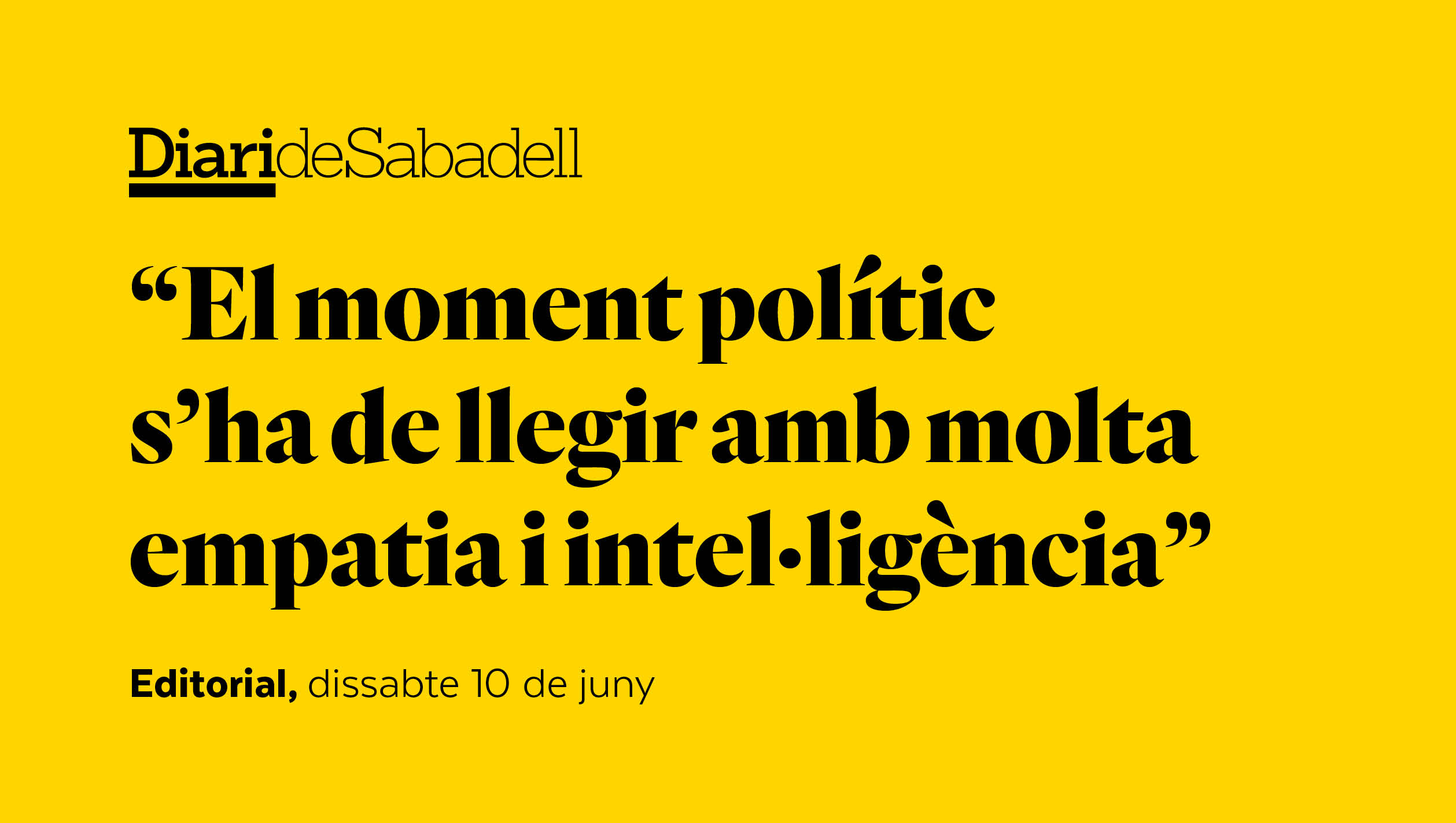 Hem d’escoltar tothom