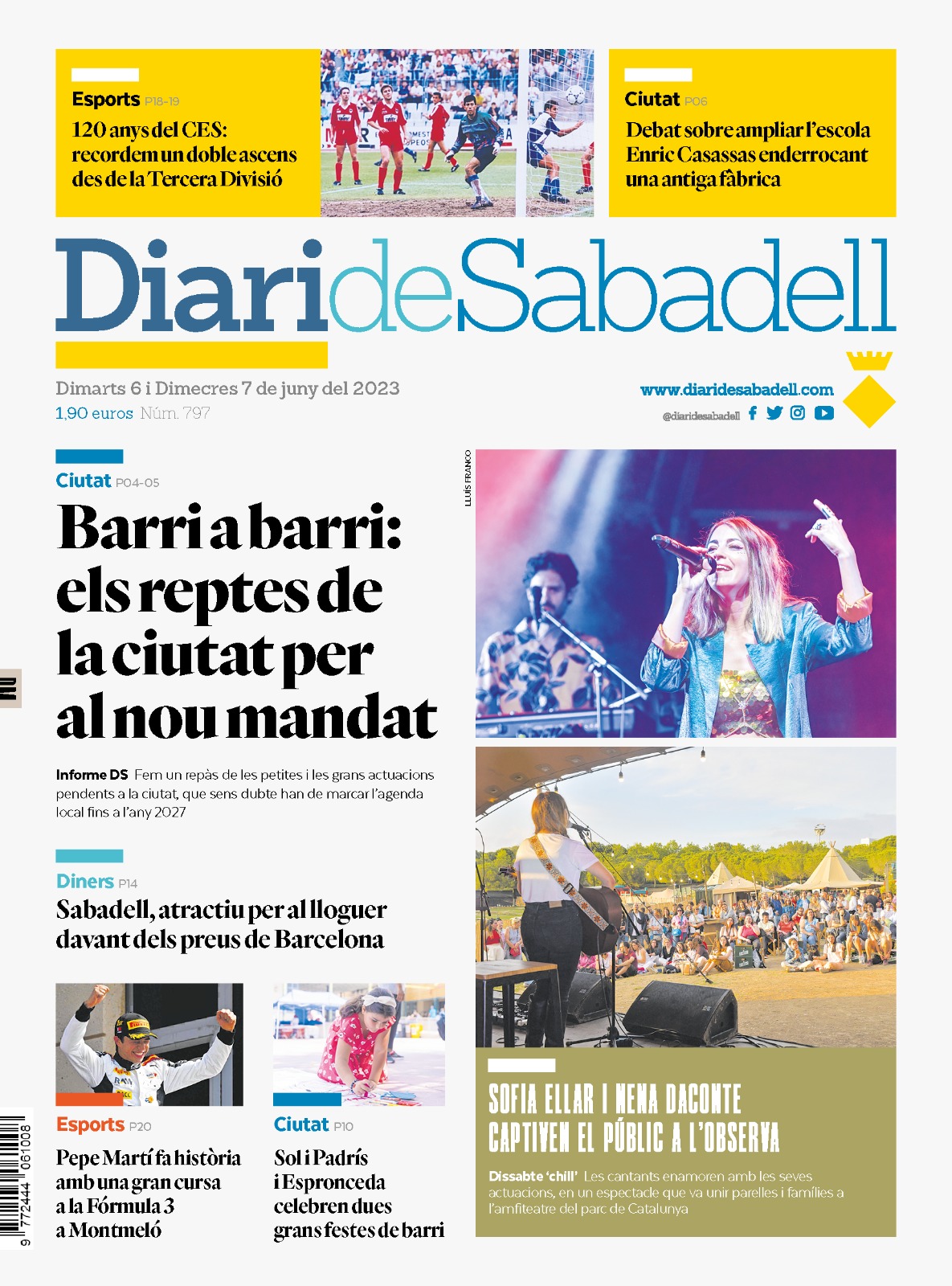 Les notícies més destacades d'aquest dimarts 6 de juny a Sabadell