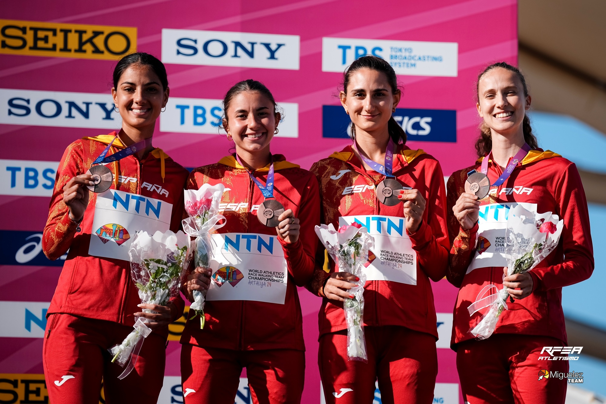 La marxadora Paula Juárez, bronze per equips al Mundial