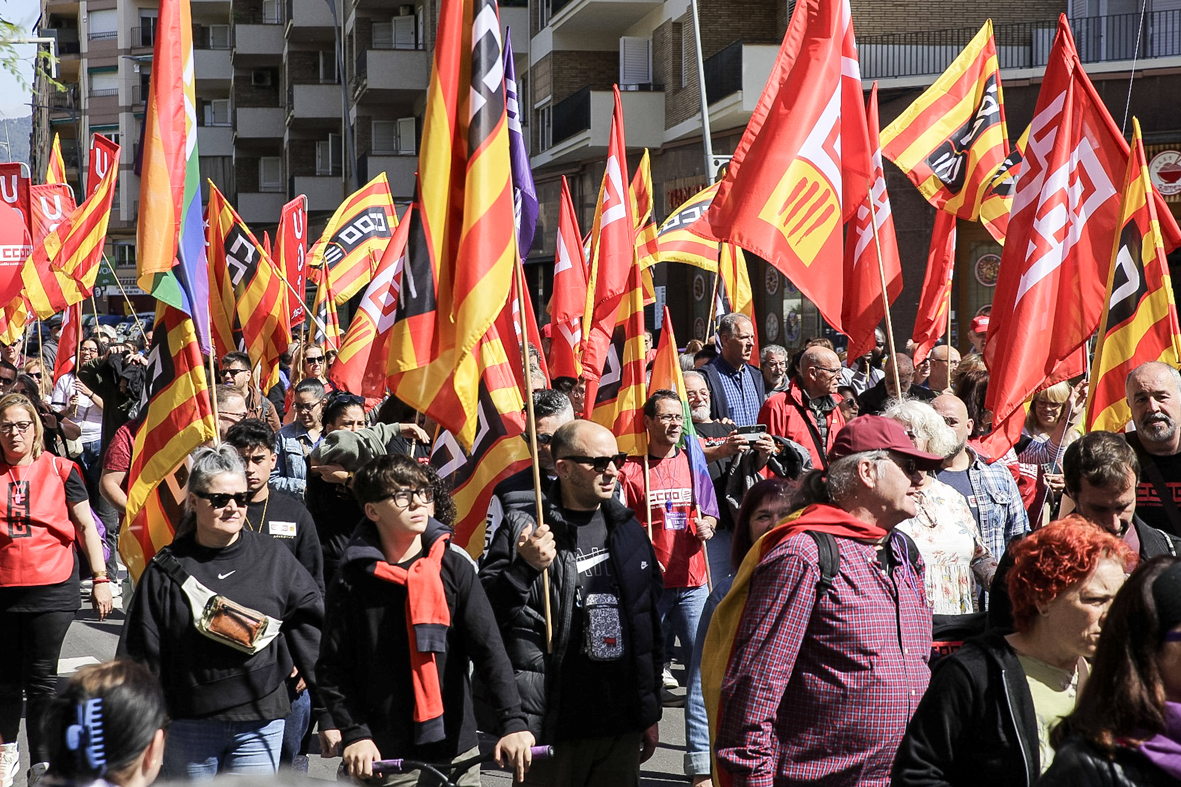 FOTOS | Manifestació del Primer de Maig a Terrassa