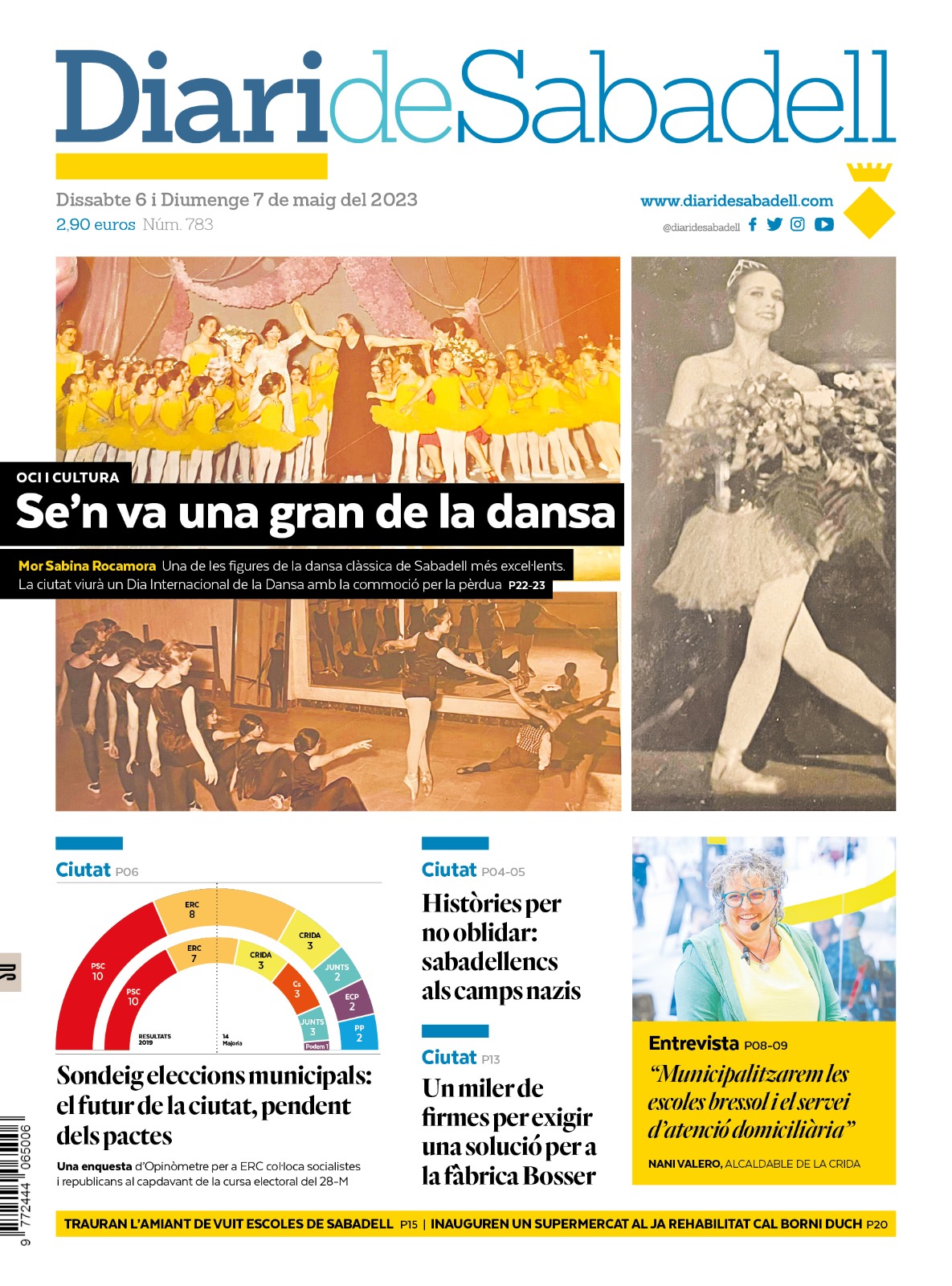 Les notícies més destacades d'aquest dilluns 8 de maig del 2023 a Sabadell