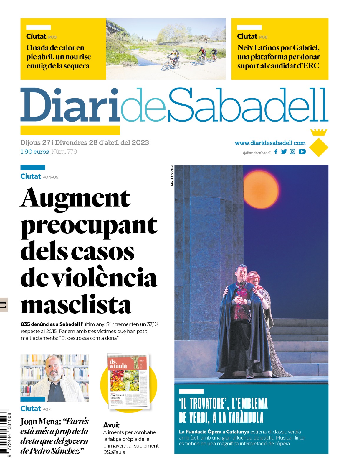 Les notícies més destacades d'aquest dijous 27 d'abril a Sabadell