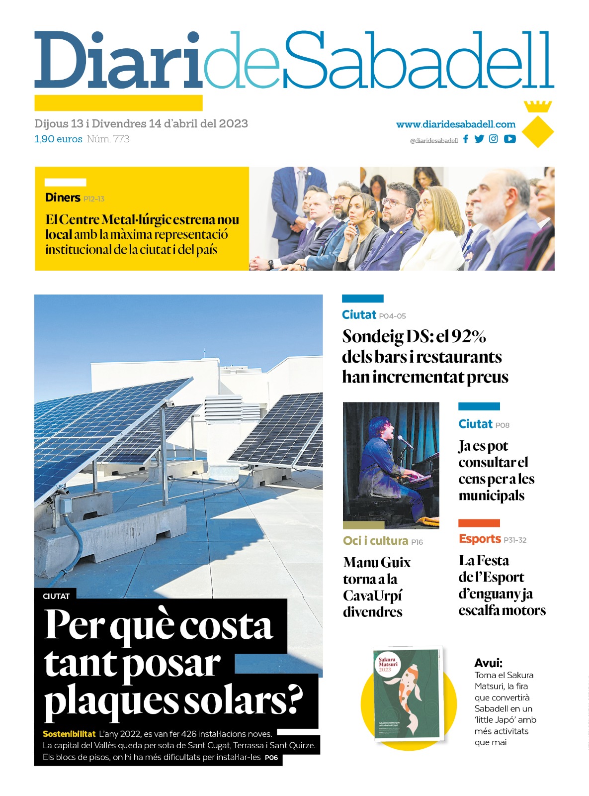 Les notícies més destacades d'aquest dijous 13 d'abril a Sabadell