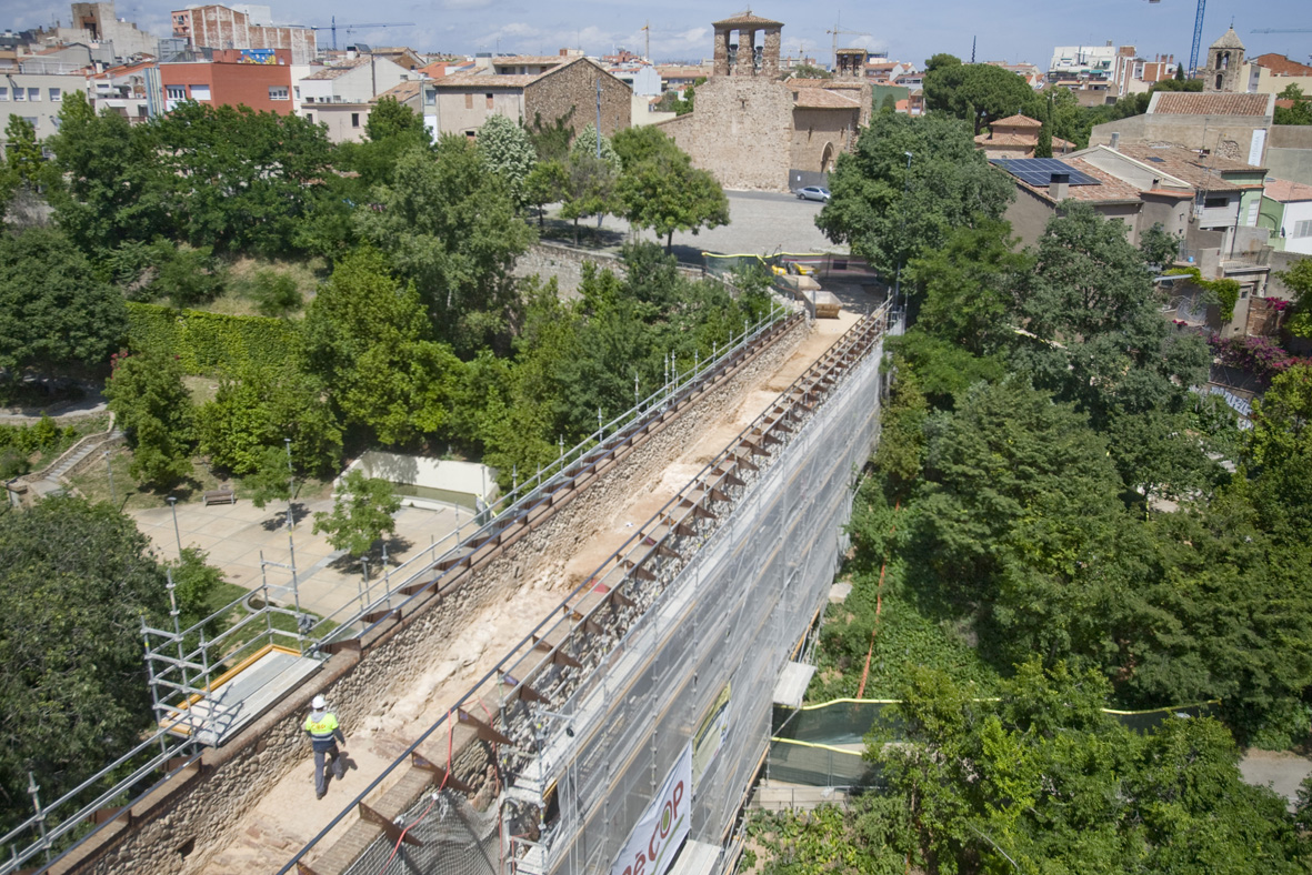 FOTOS | Obres de restauració del pont de Sant Pere