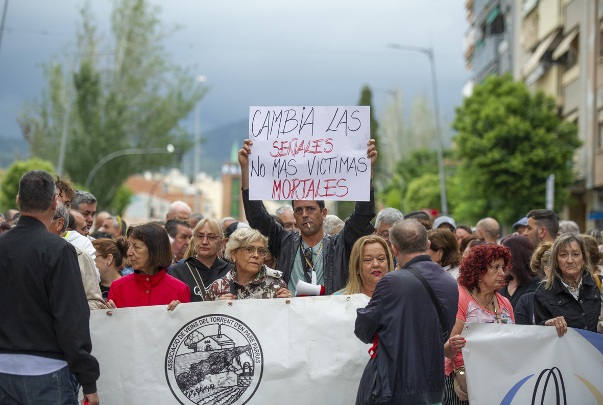 FOTOS | Protesta per demanar més seguretat viària a Terrassa