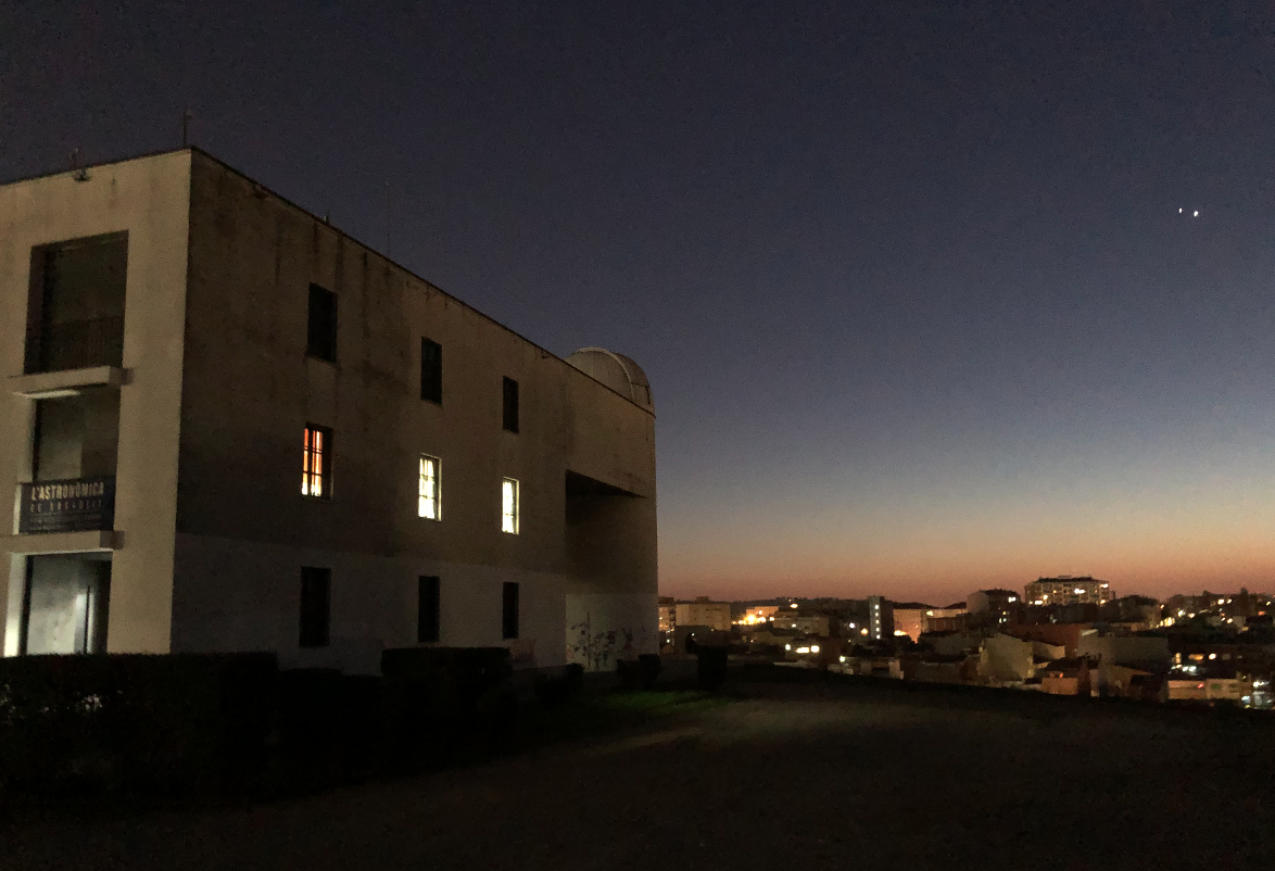 Venus i Júpiter, dos planetes visibles des de Sabadell