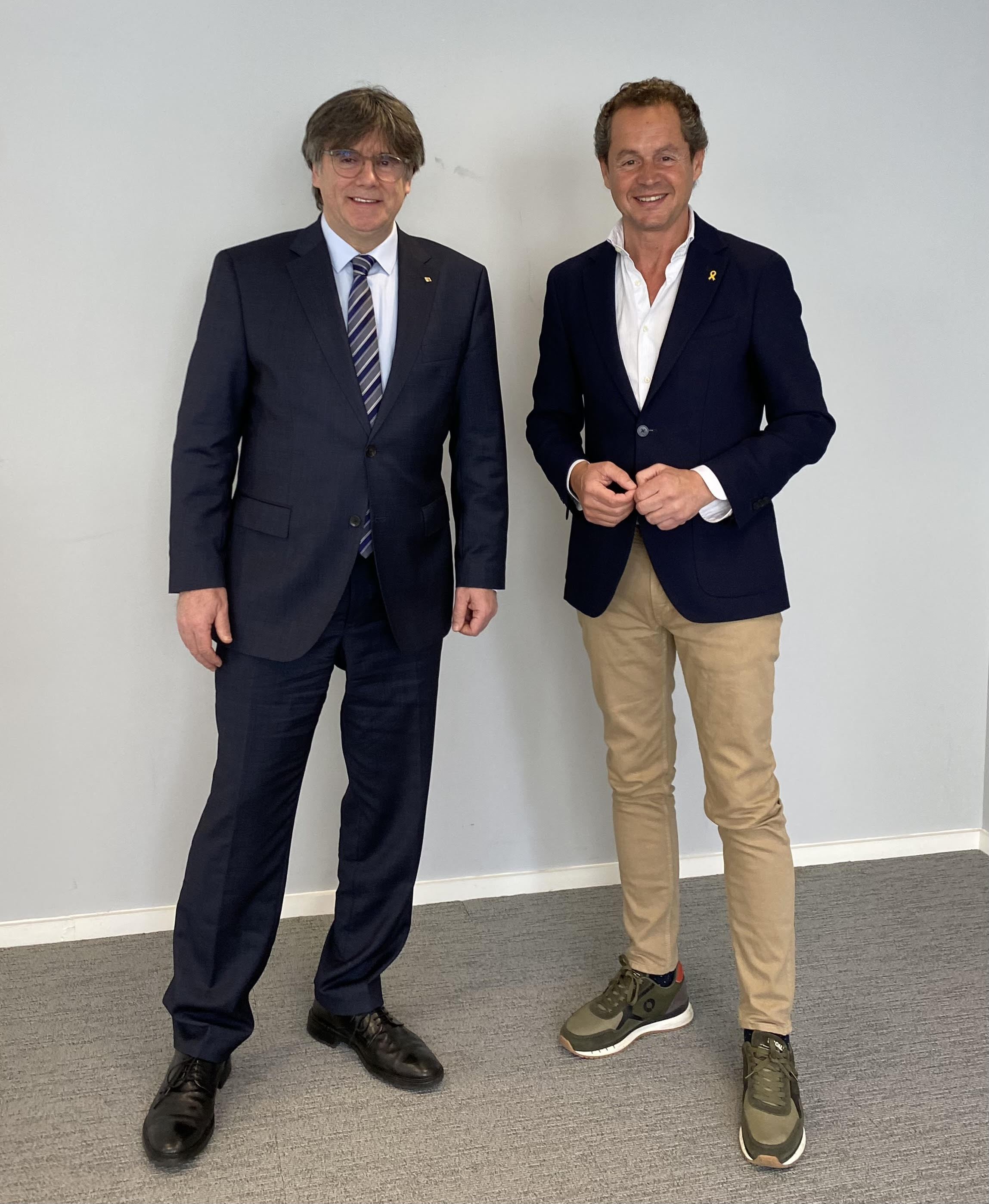 Lluís Matas visita Carles Puigdemont a Brussel·les