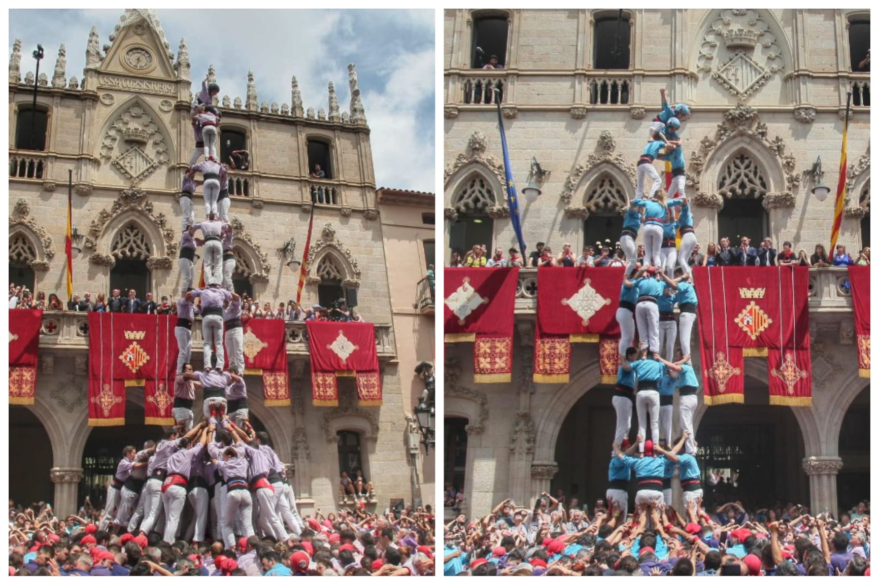 Objectius assolits de Castellers i Minyons a una Diada rodona
