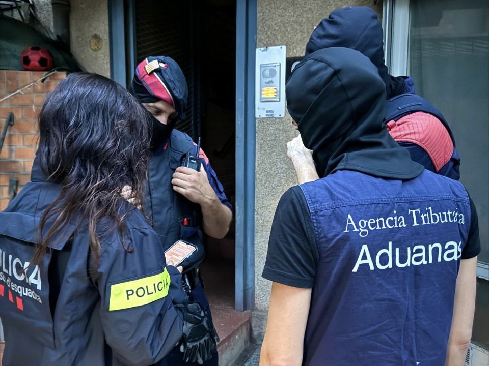 Operació contra el tràfic de cocaïna a Vacarisses
