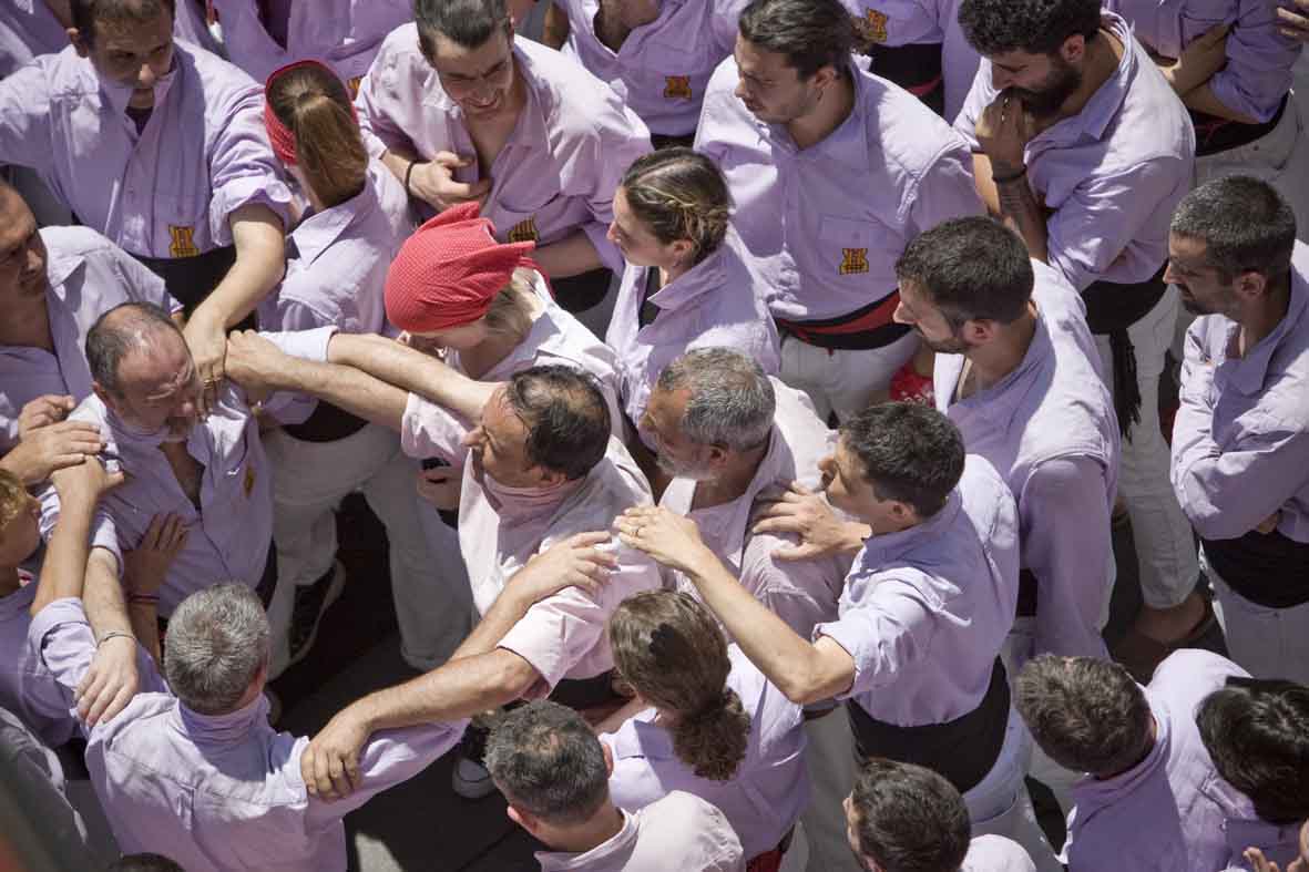 Dos castells de vuit a Minyons a Madrid - 