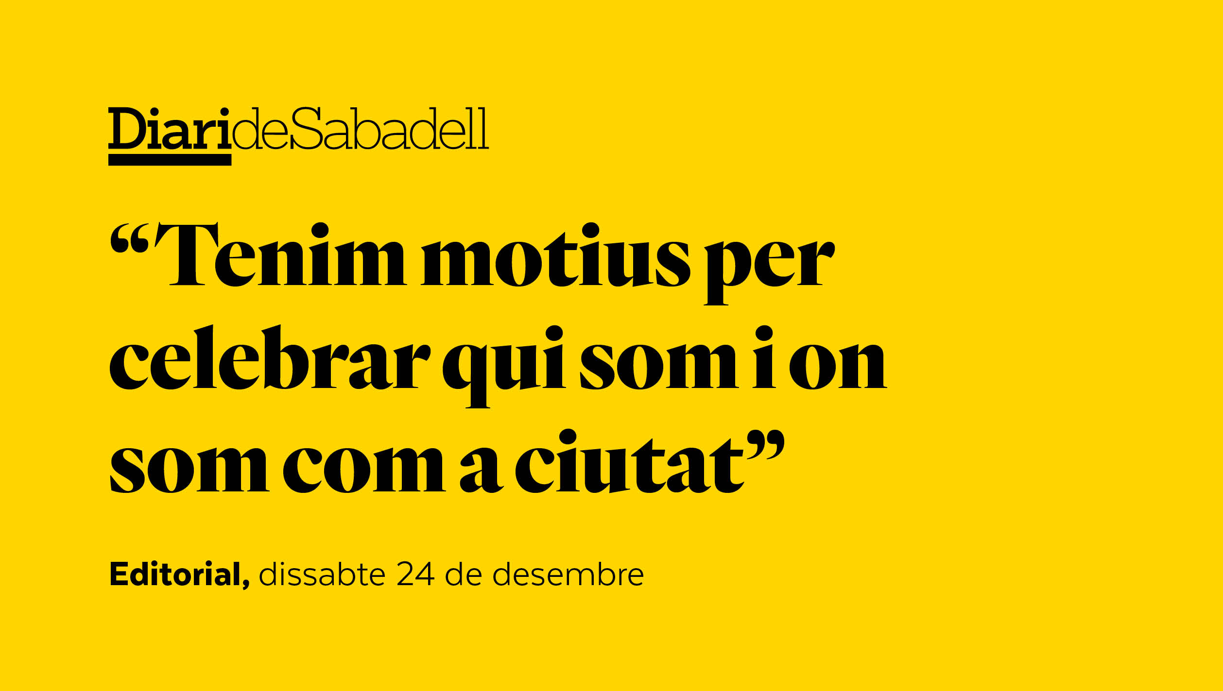 Bones festes, sabadellencs