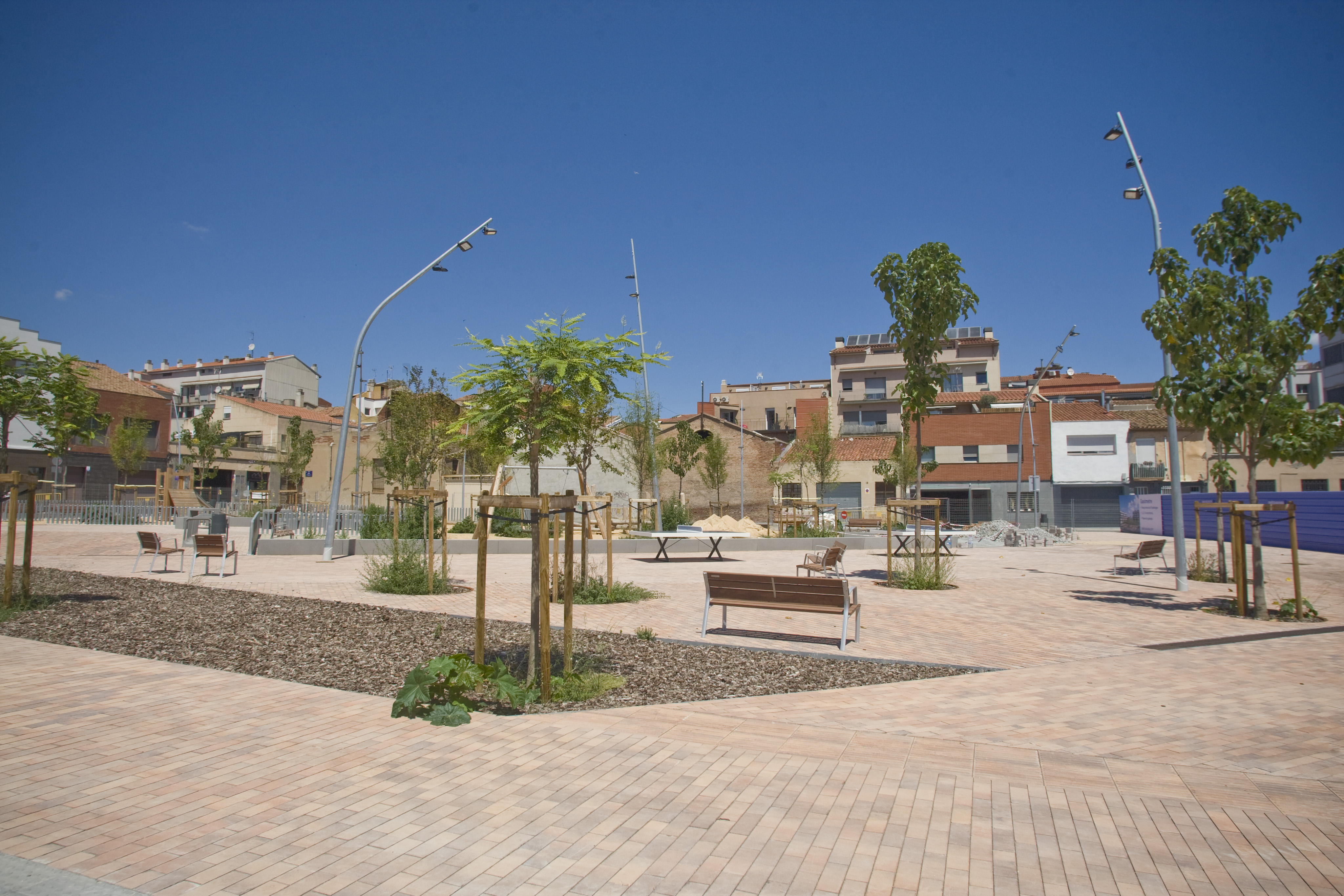 Unes filtracions ajornen l'obertura de la plaça del Gas de Terrassa