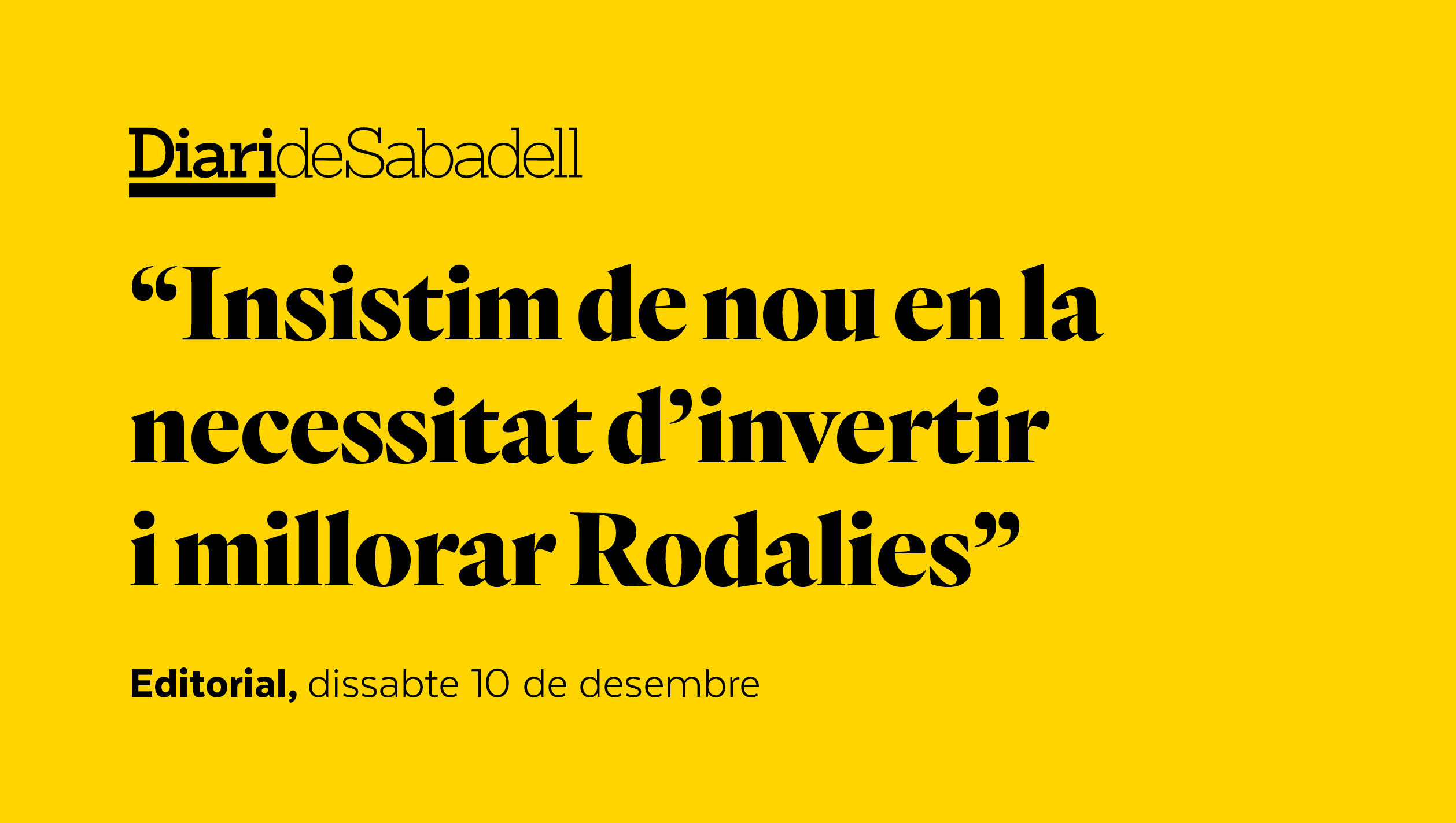 El tren que ens mereixem