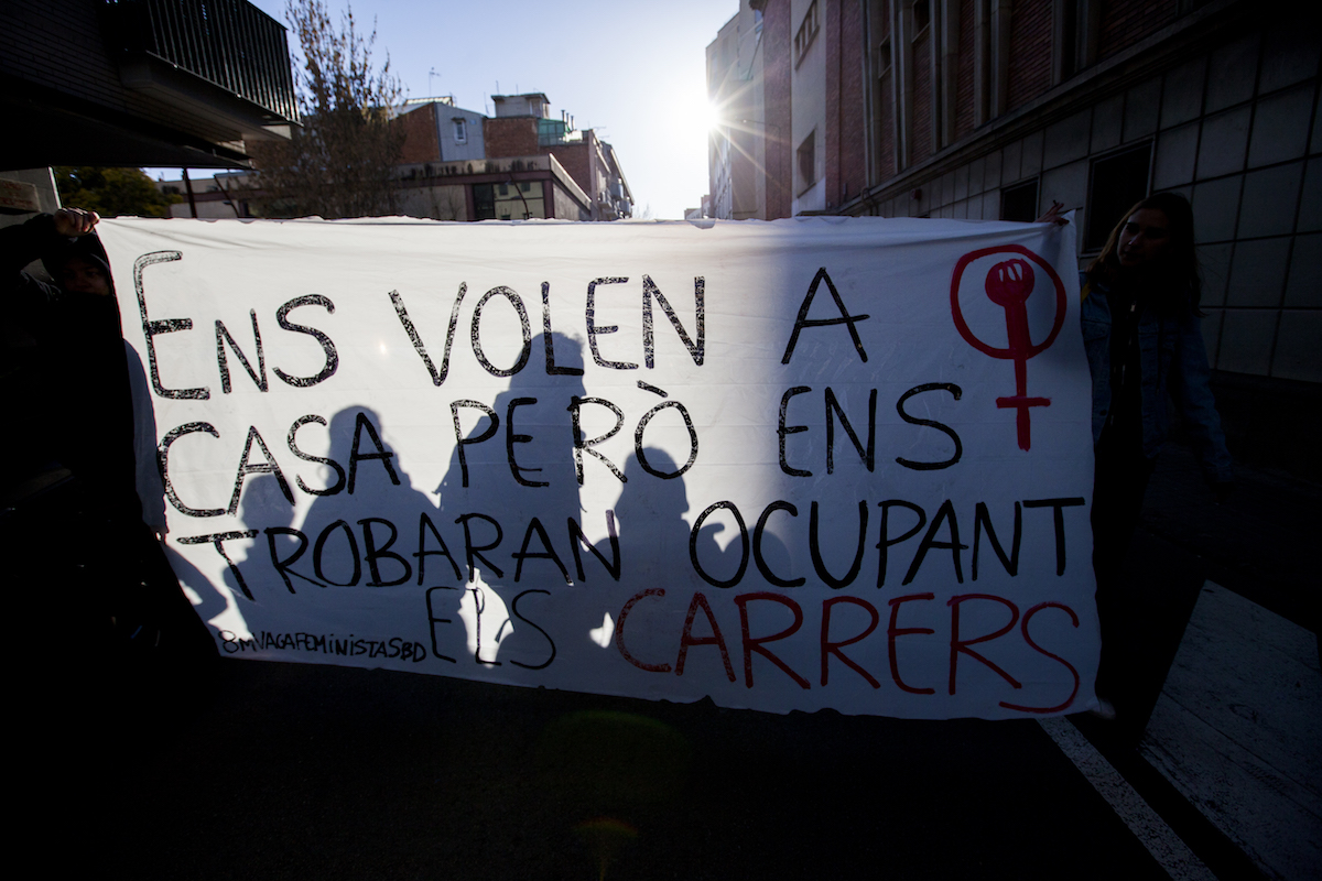 La ruta feminista 'Stop bretxa salarial' arriba a Can Llong