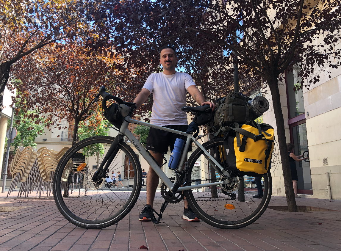 El sabadellenc que farà 650 km en bici per complir el somni del seu avi