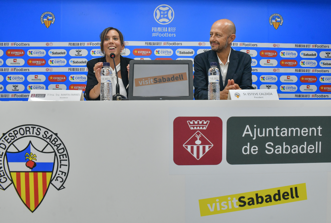 El Sabadell i l’Ajuntament estrenyen vincles