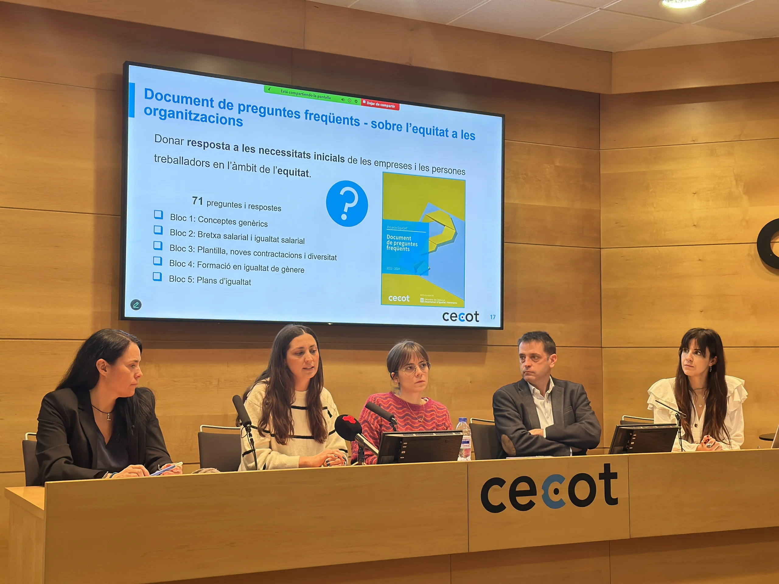La Cecot llança un innovador diagnòstic digital de perspectiva de gènere