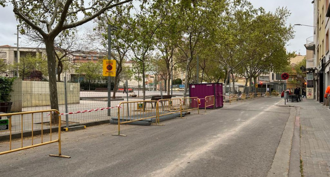 Obres al Carrer Major de la Creu Alta per facilitar la mobilitat dels vianants