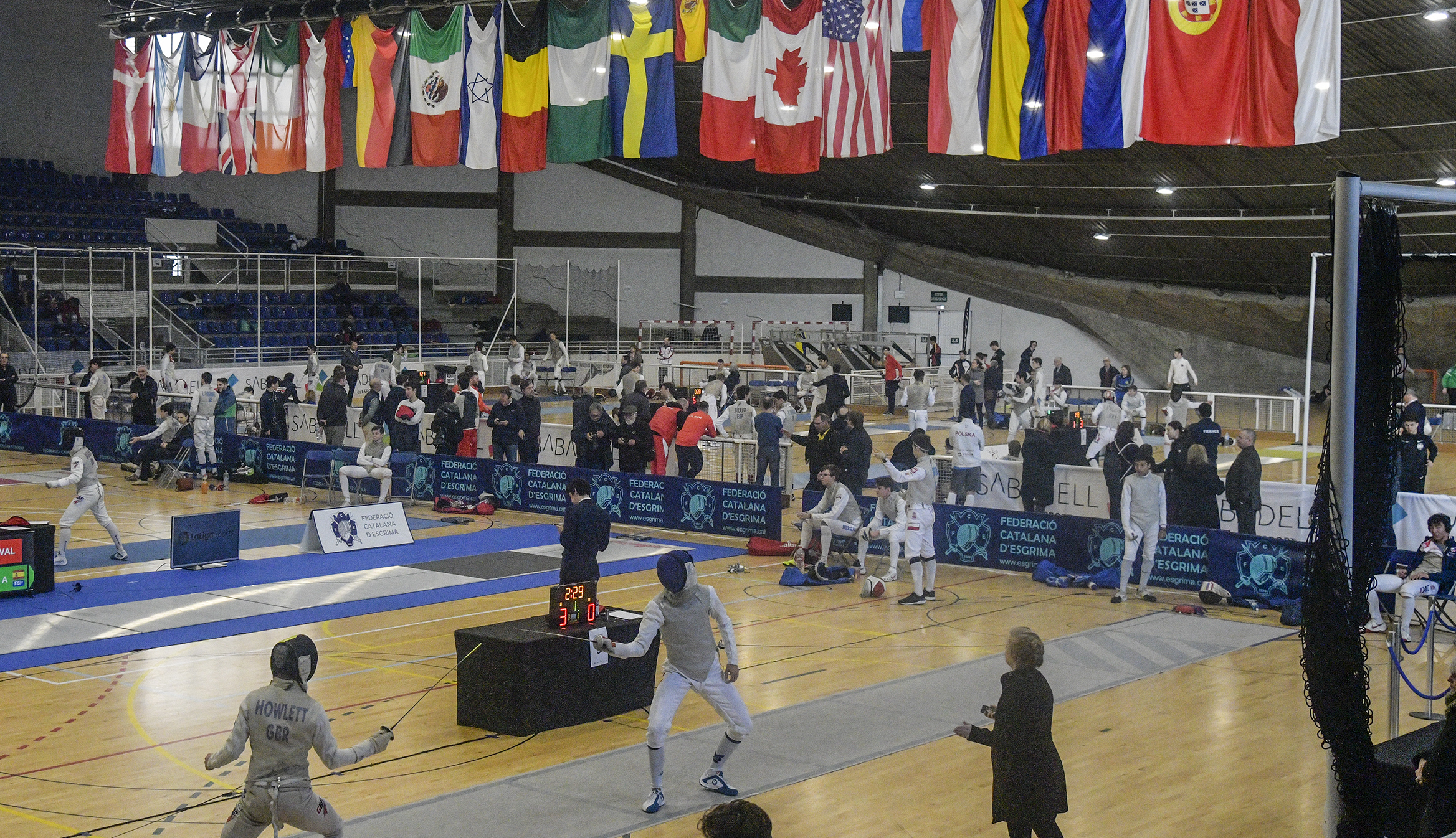 Gairebé 200 tiradors participen en la Copa del Món júnior d'esgrima a Sabadell