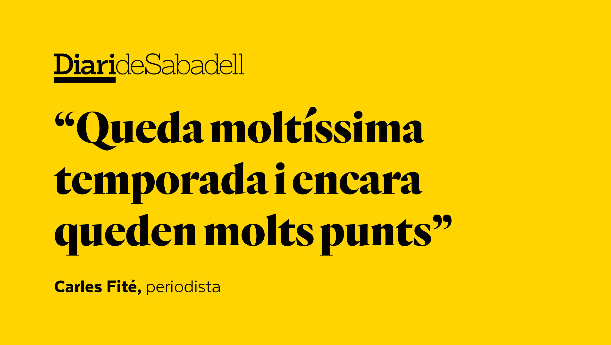 No perdem la fe, som el Sabadell!
