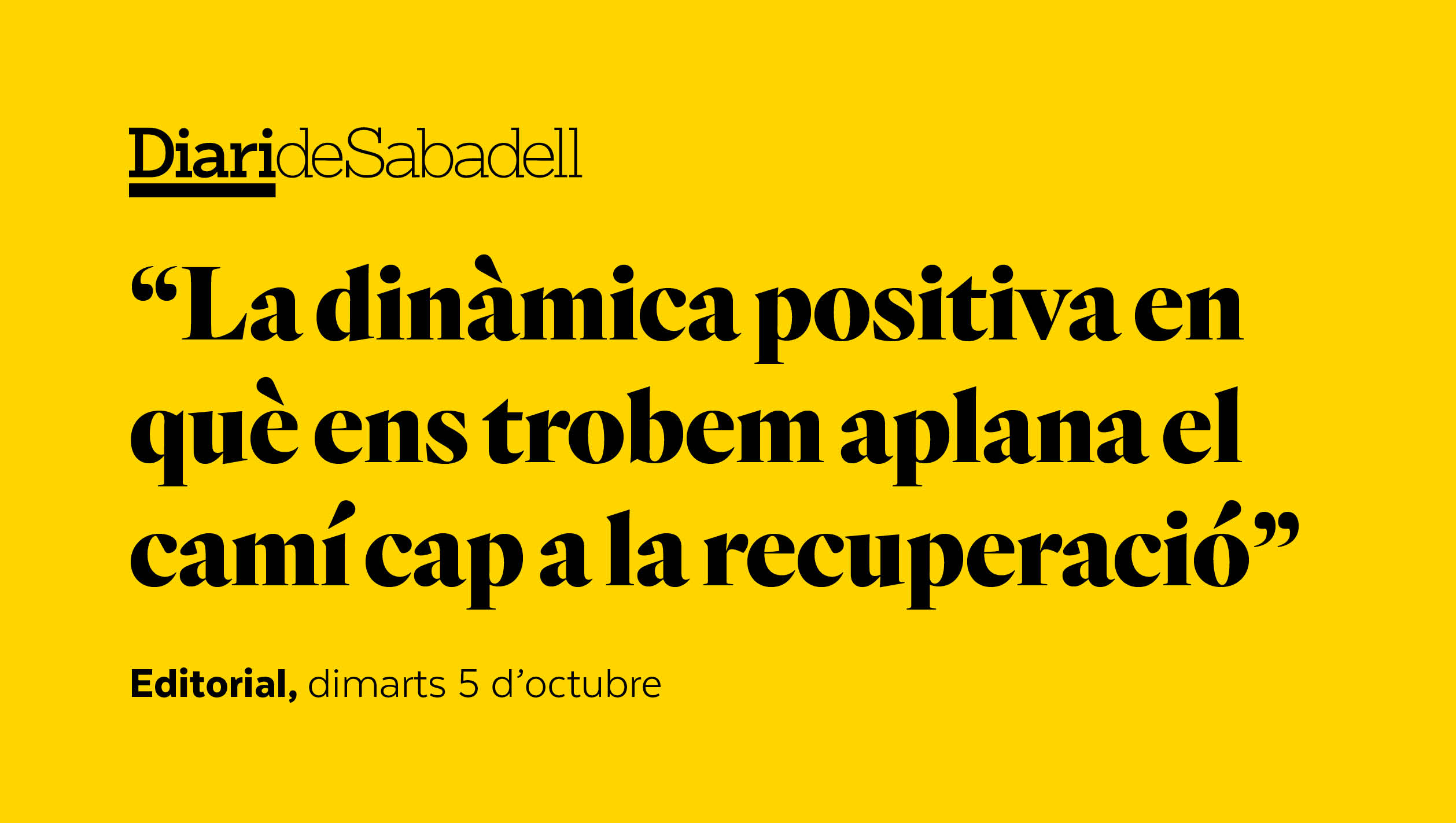 Esperança davant l’alarmisme