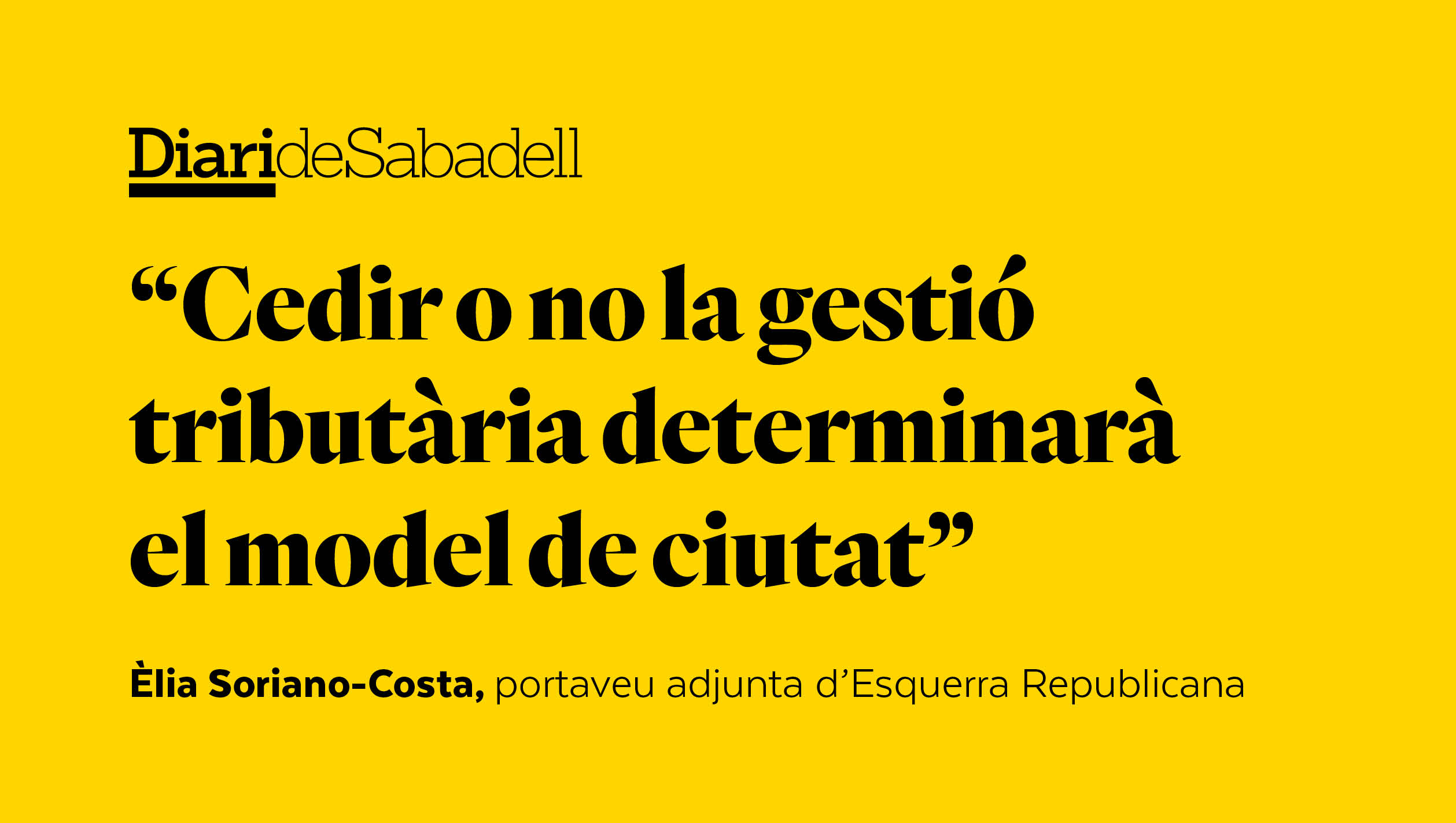 Renunciar a governar-nos? No, gràcies