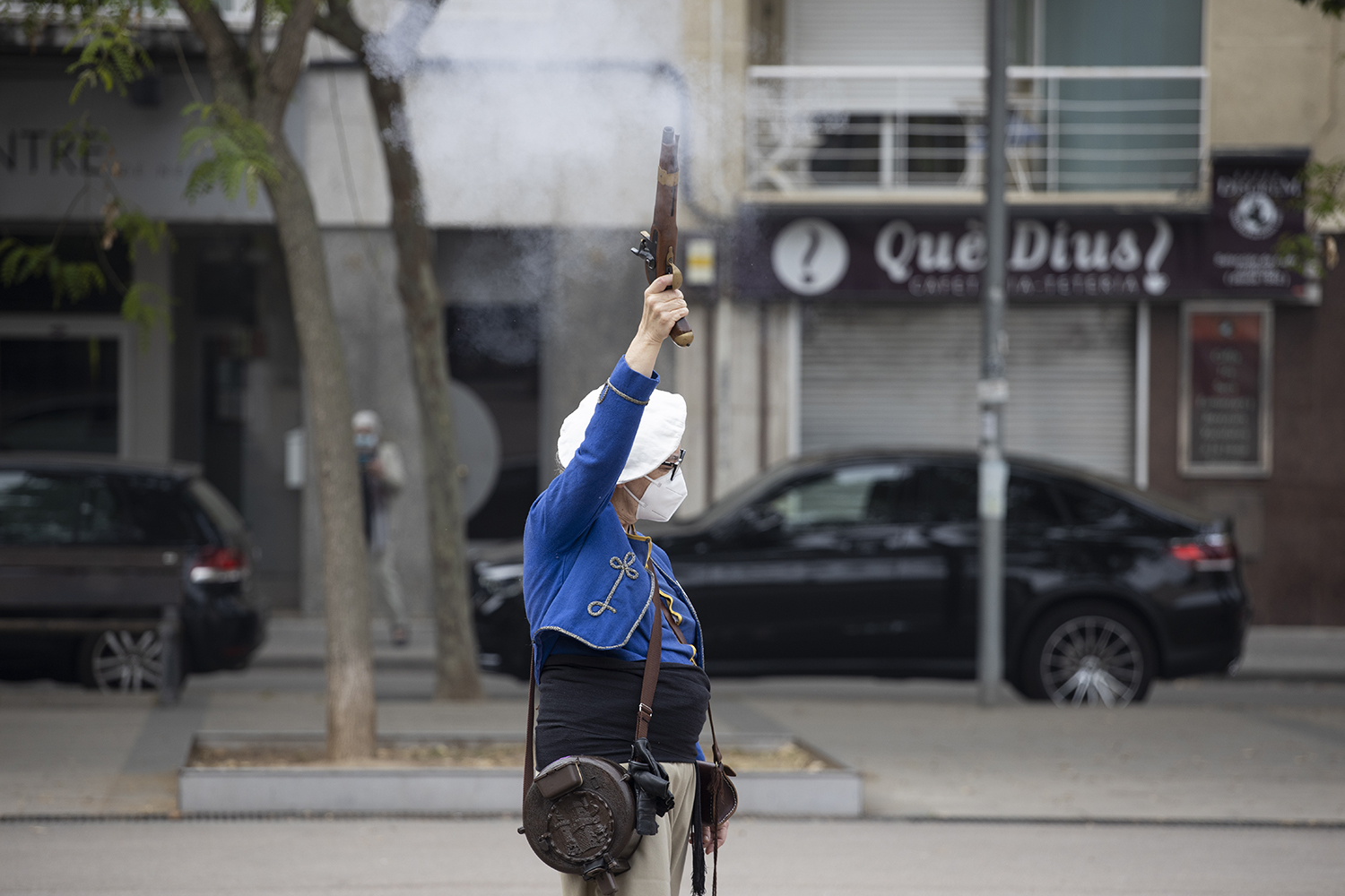 Les galejades dels trabucaires animen la Festa Major de la Creu Alta