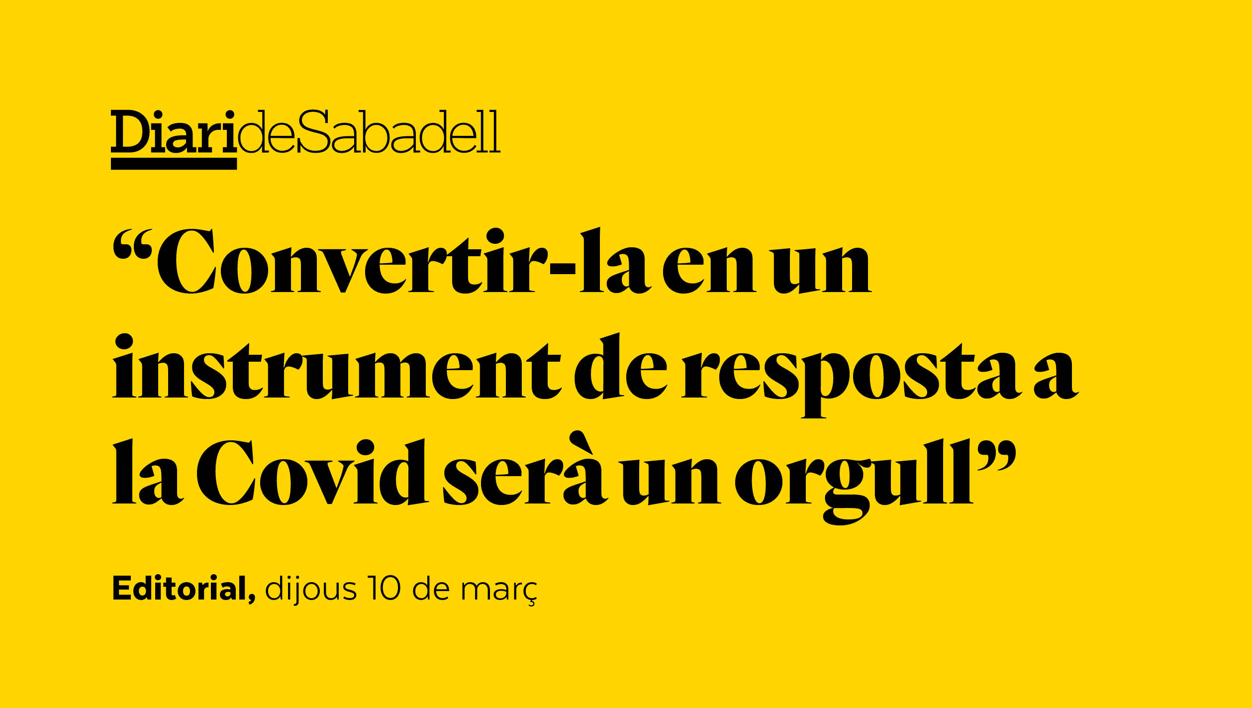 Un nou encàrrec per a la Pista
