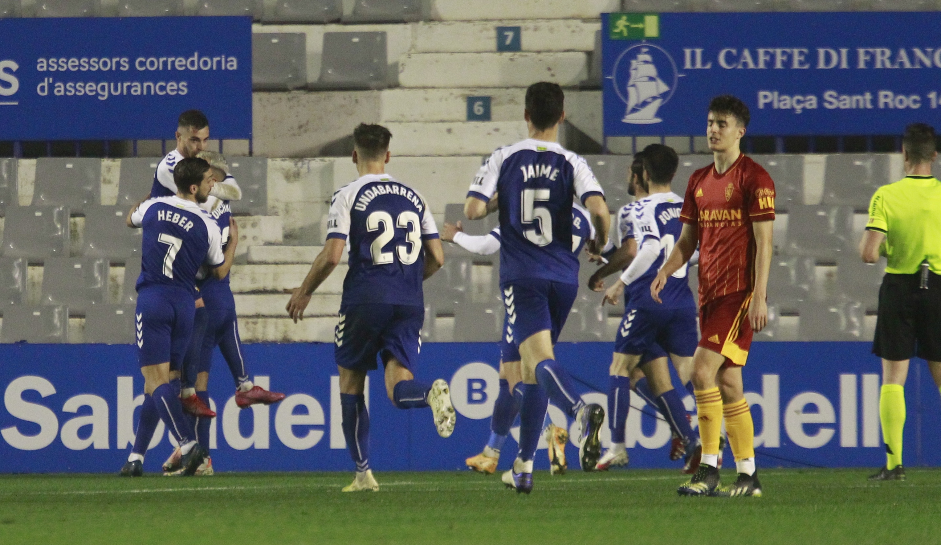 Hidalgo iguala la ratxa d'imbatibilitat del Sabadell a Segona A en el segle XXI