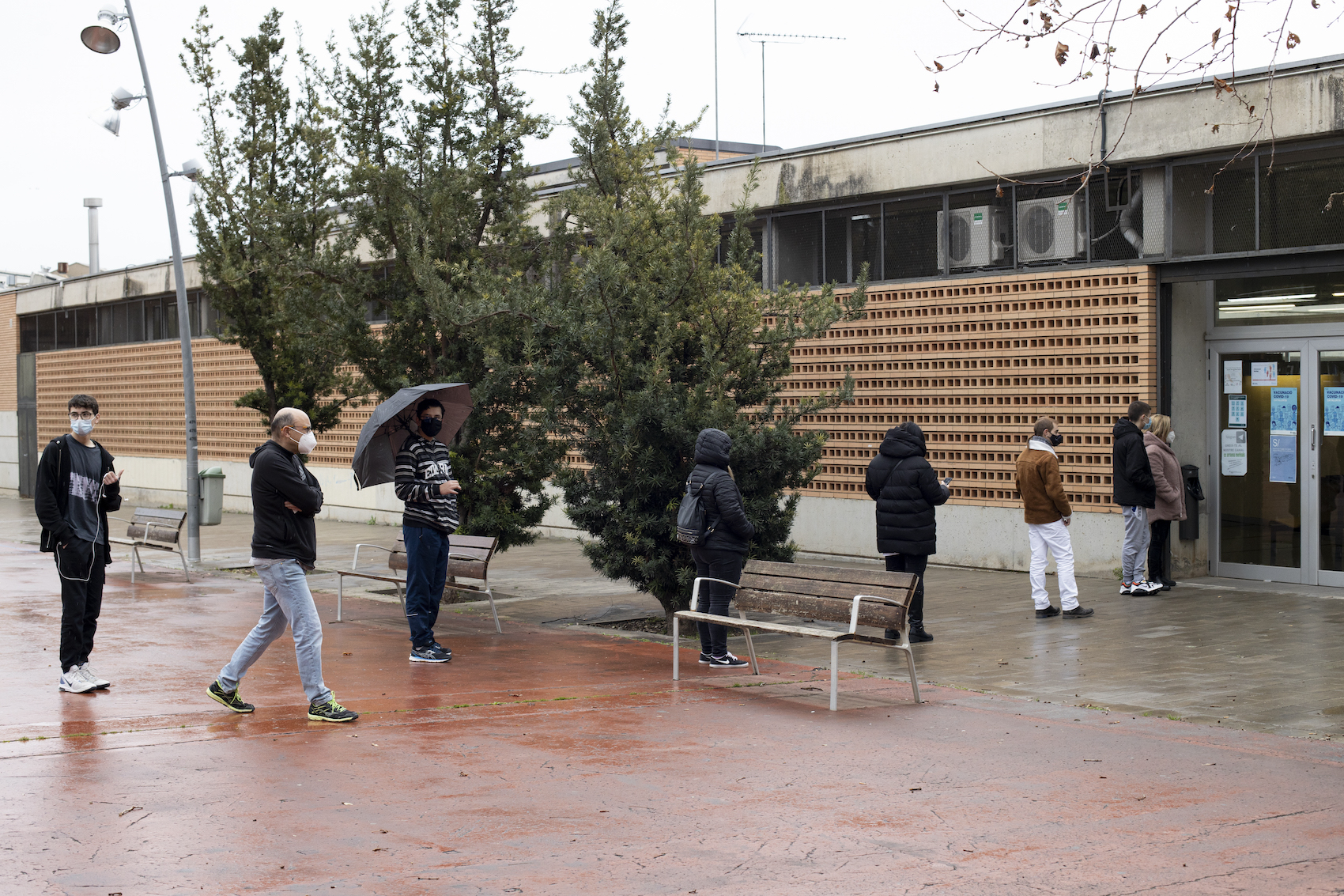 Els Merinals, punt de vacunació del personal essencial a Sabadell
