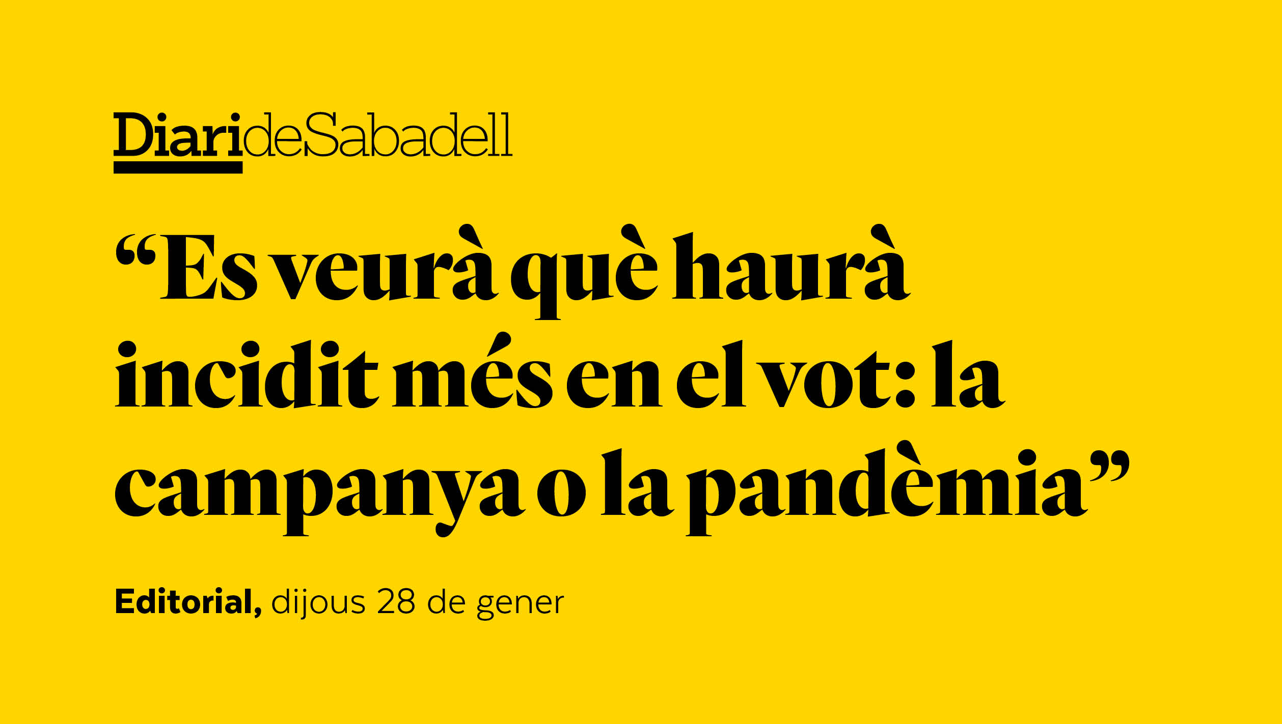 Una campanya electoral en pandèmia