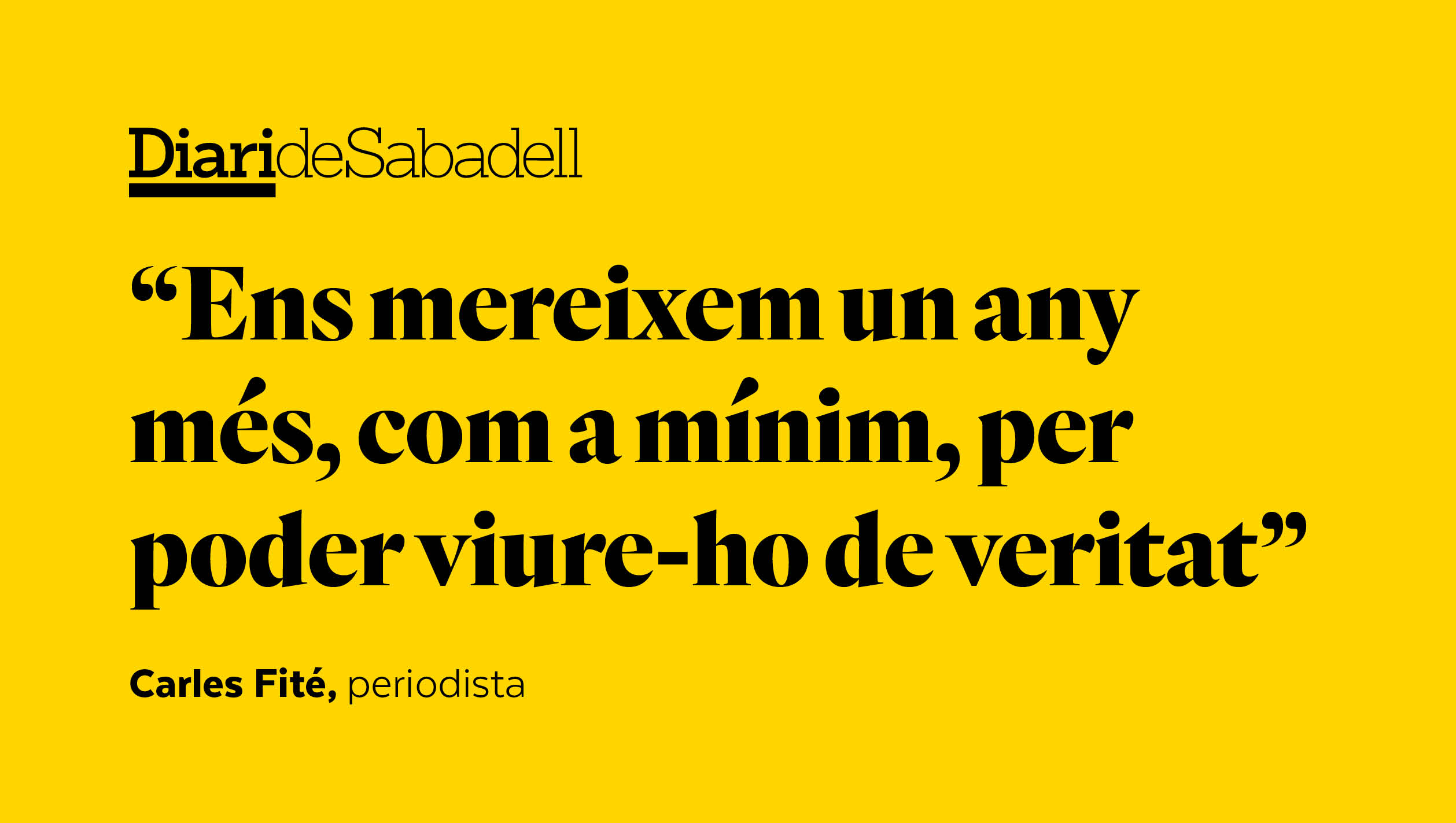 Estem vius, optimistes i confiats